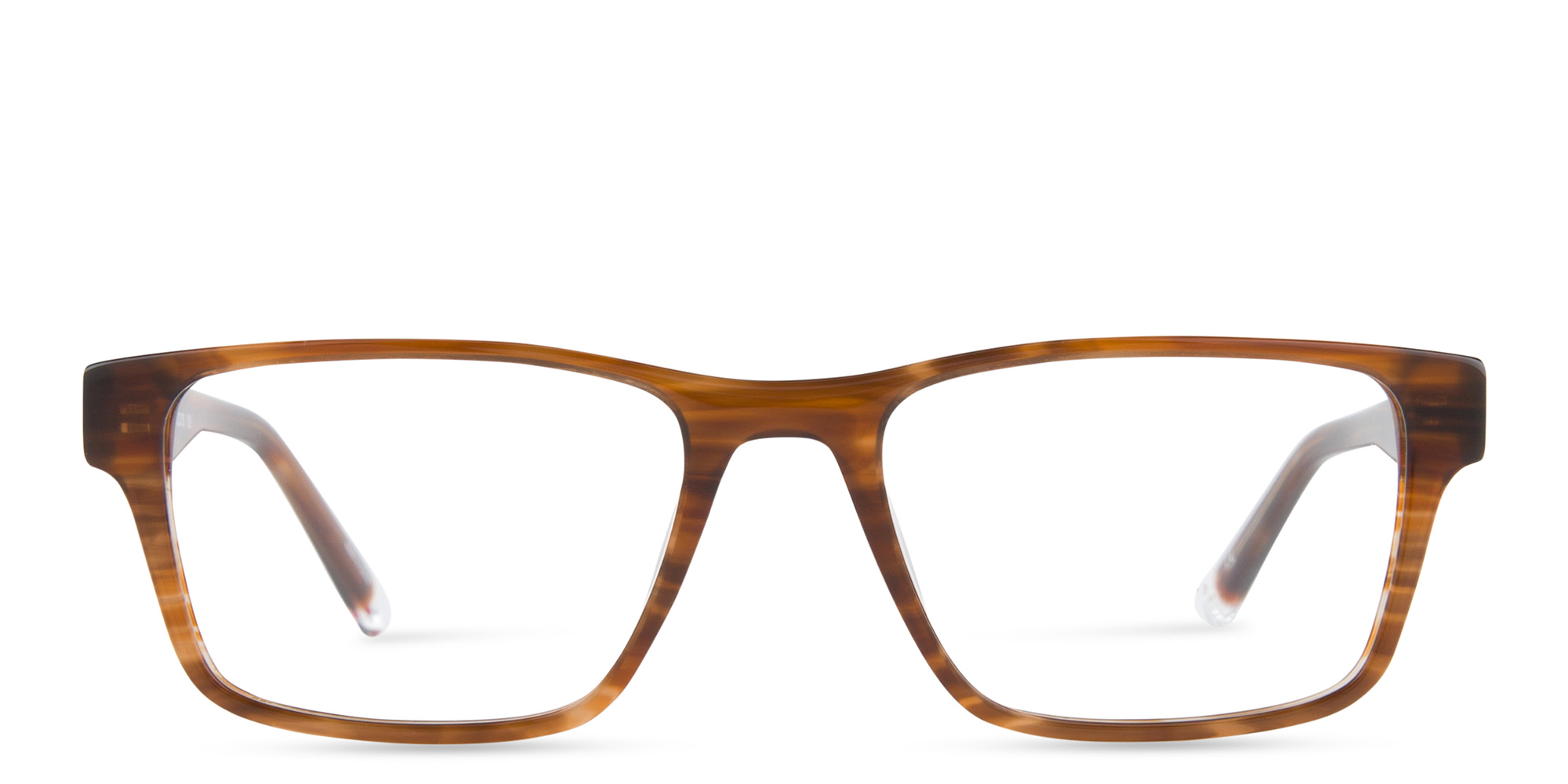 EYE'M Square Eyeglasses in Brown – Product Photo 1