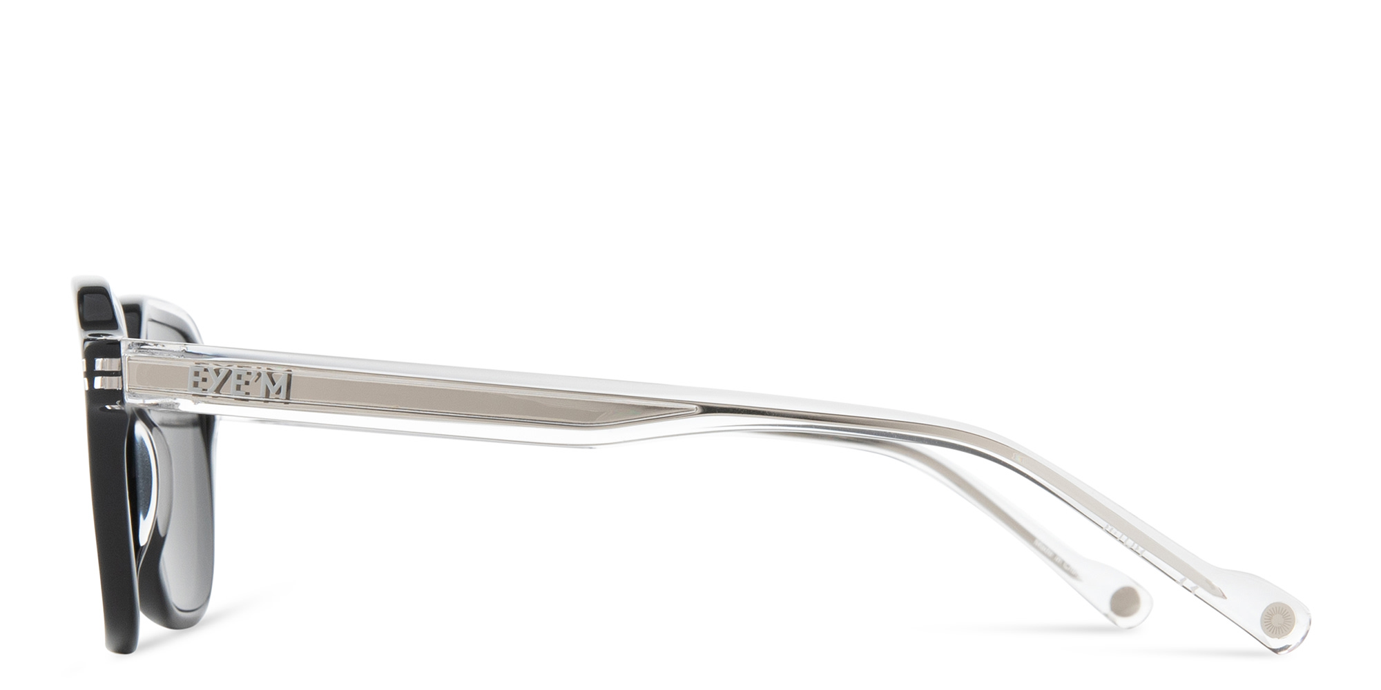 Shop EYE'M Square Sunglasses in Clear online.