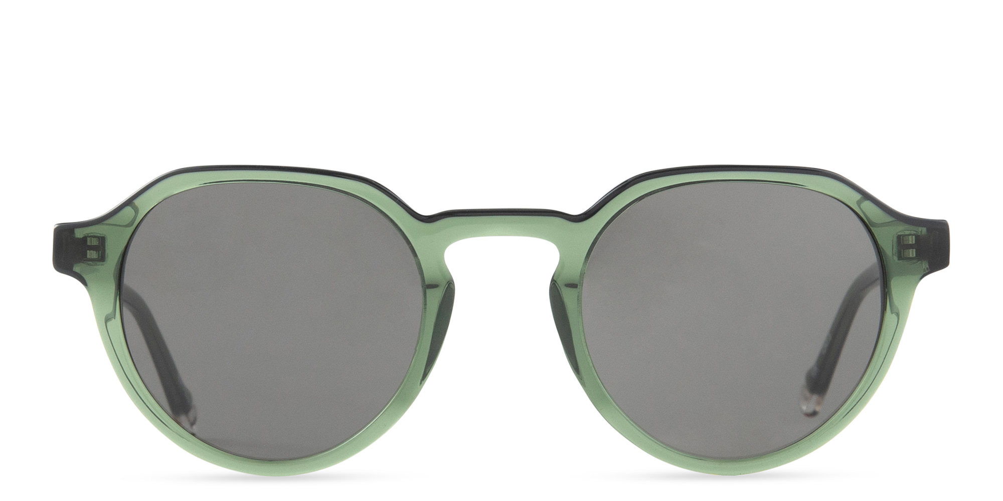 Shop EYE'M Round Sunglasses in Green online.