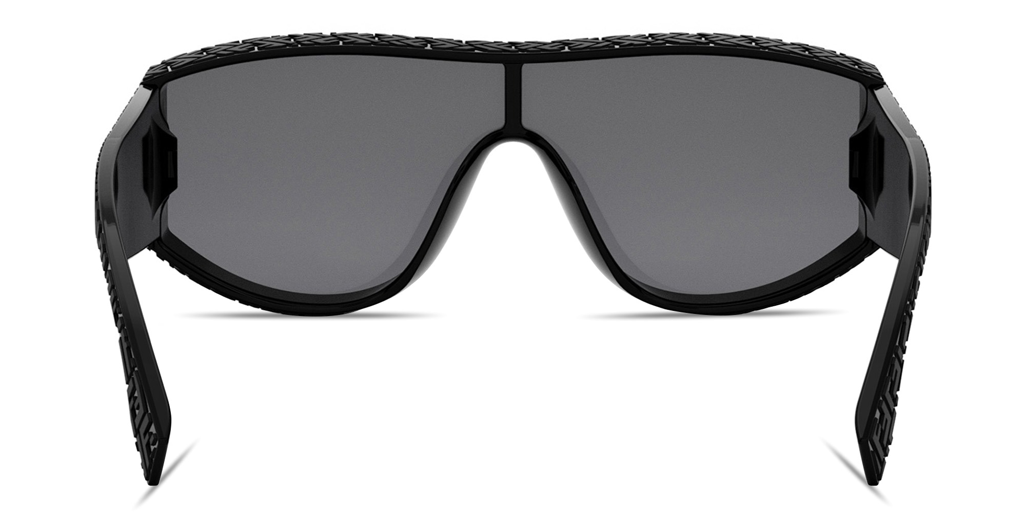 Shop FENDI Fendi Lab Black Mask Sunglasses in Black online.