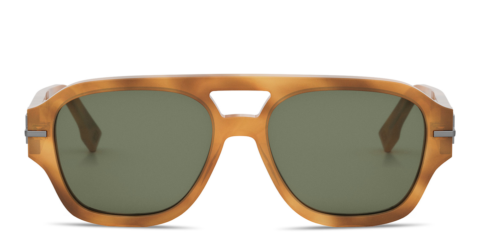 Shop FENDI Fendigraphy Havana Square Sunglasses in Havana online.