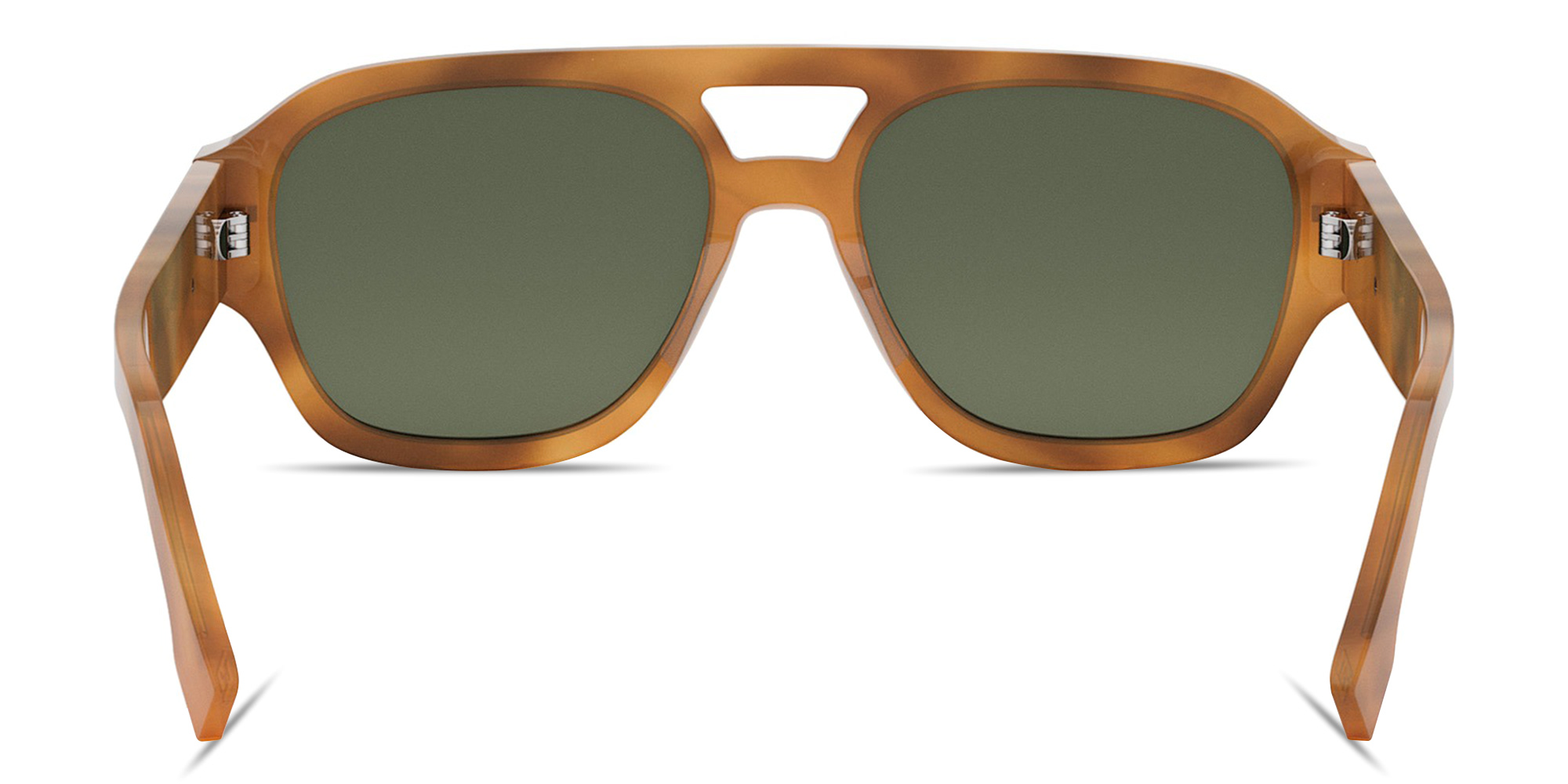 Shop FENDI Fendigraphy Havana Square Sunglasses in Havana online.