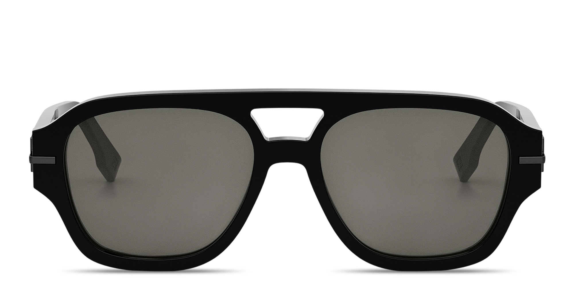 Shop FENDI Fendigraphy Square Sunglasses in Black online.