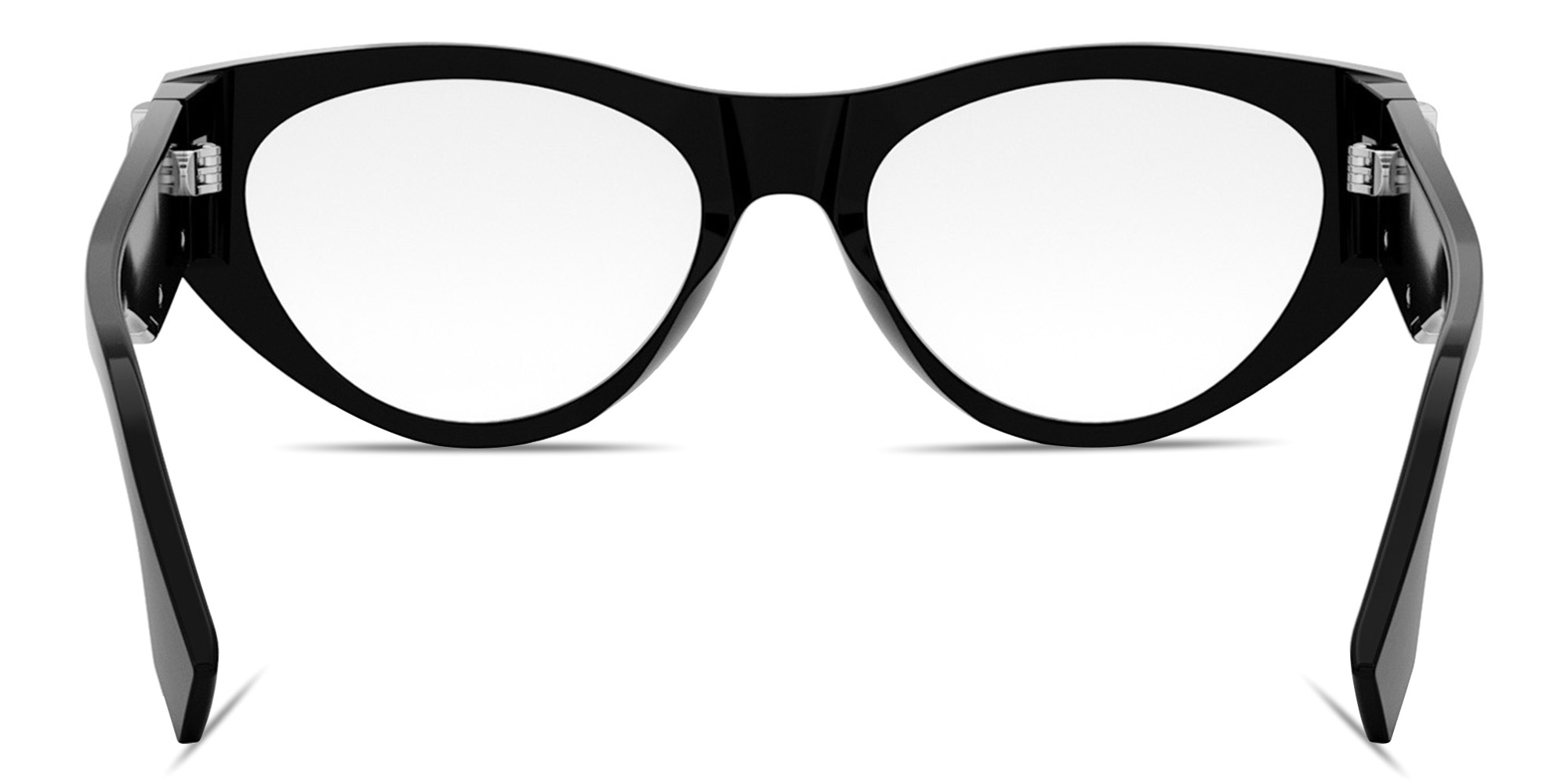 Shop FENDI Fendi First Black Cat-Eye Eyeglasses in Black online.