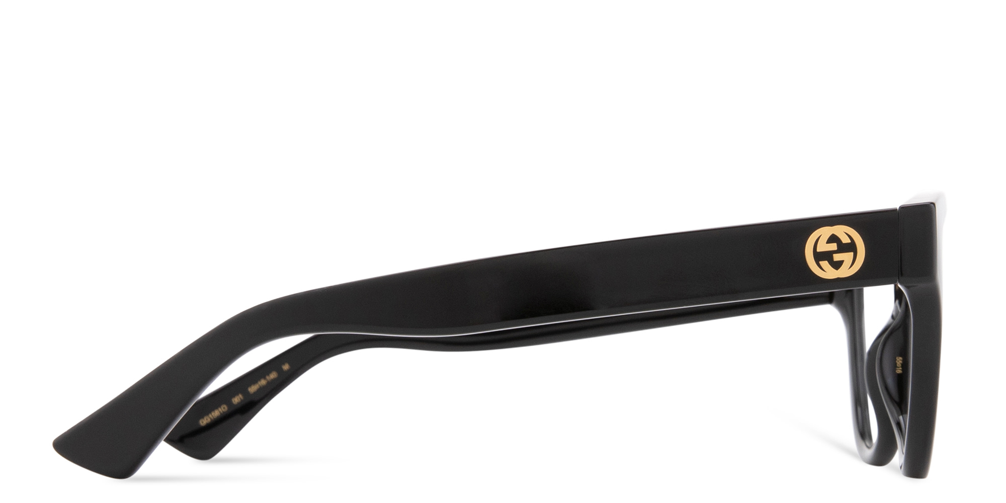 GUCCI GG Logo Wide Cat-Eye Eyeglasses in Black – Product Photo 3