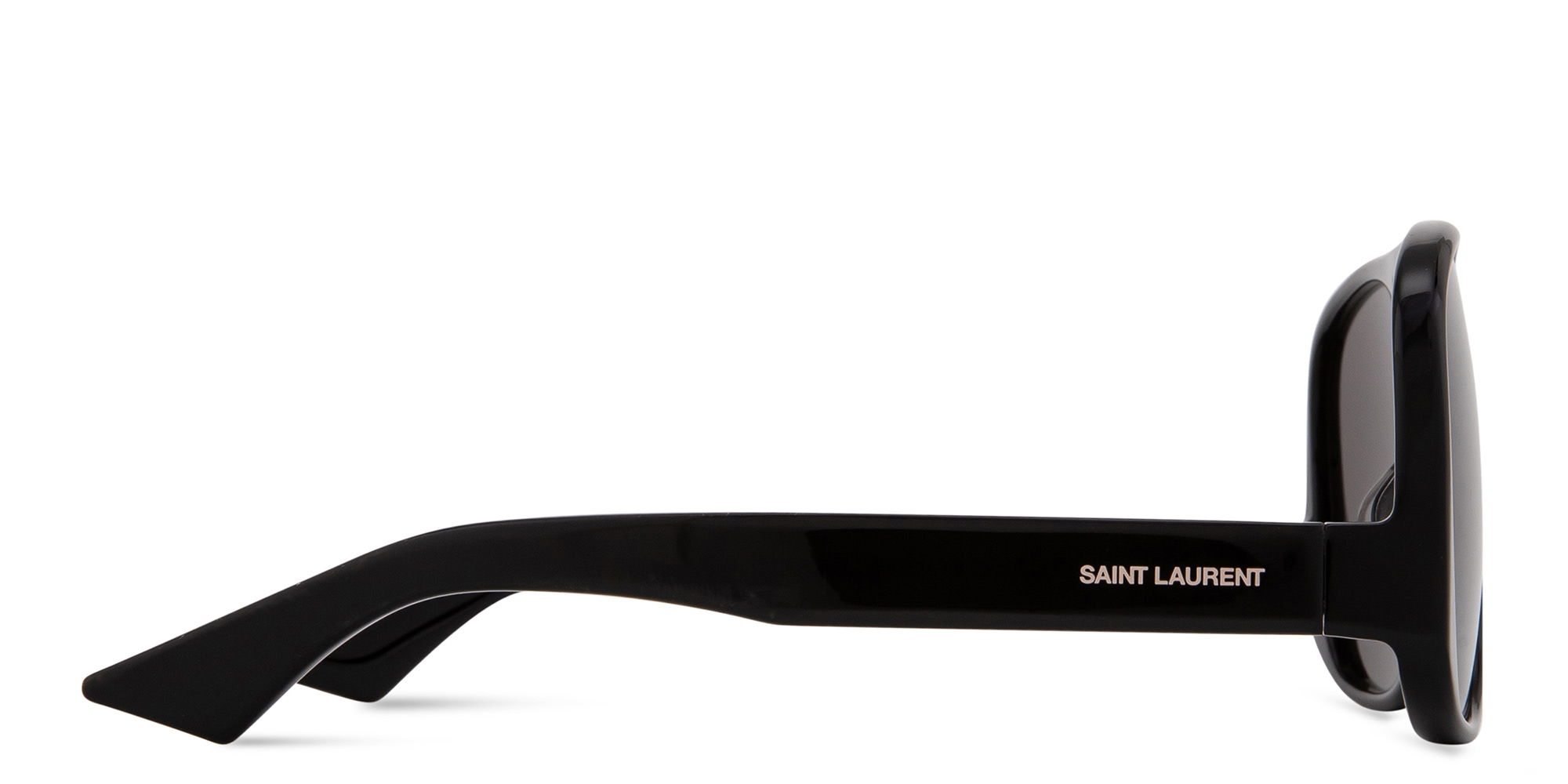 Shop SAINT LAURENT Solace Aviator Sunglasses in Black online.