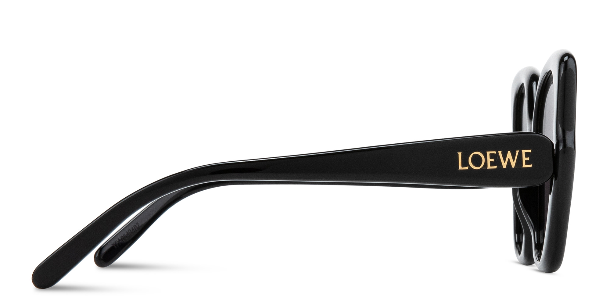LOEWE Think Oversized Square Sunglasses in Black – Product Photo 3
