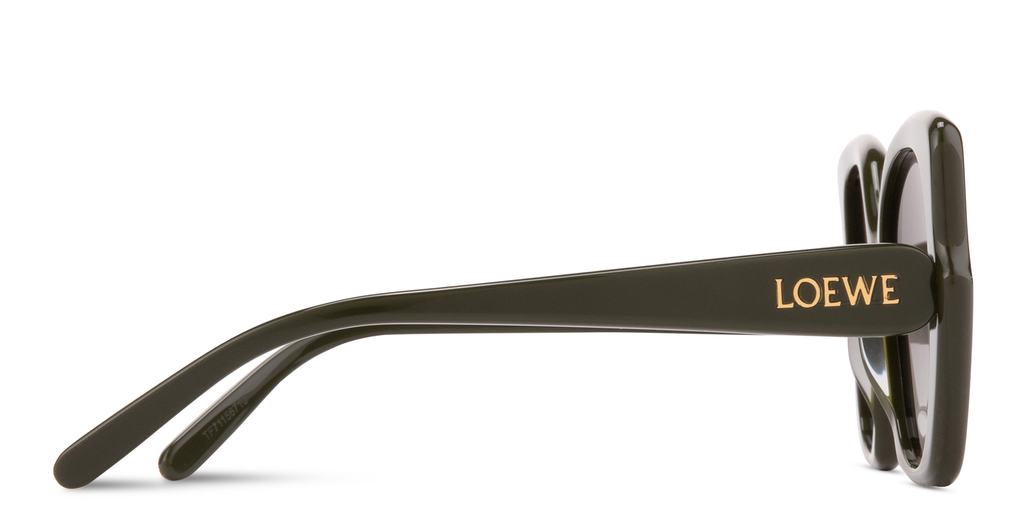 Shop LOEWE Think Oversized Square Sunglasses in Green online.