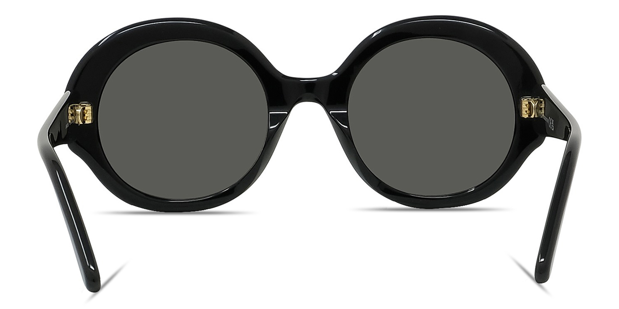 Shop LOEWE Slim Black Round Sunglasses in Black online.
