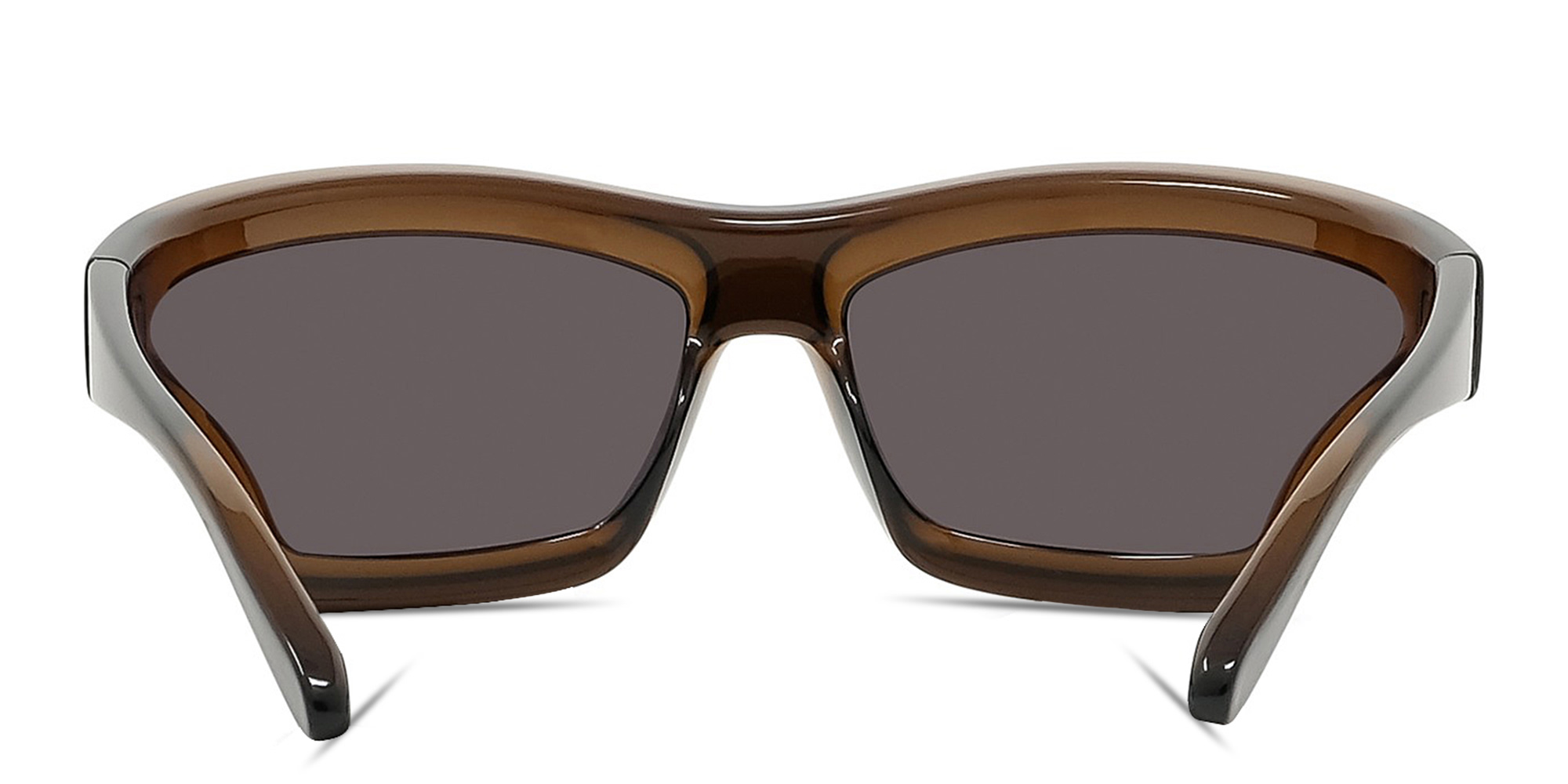 LOEWE Signature Brown Mask Sunglasses in Transparent light brown – Product Photo 4