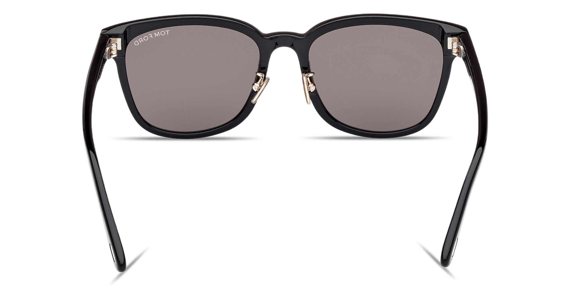 Shop TOM FORD T Logo Unisex Square Sunglasses in Black online.