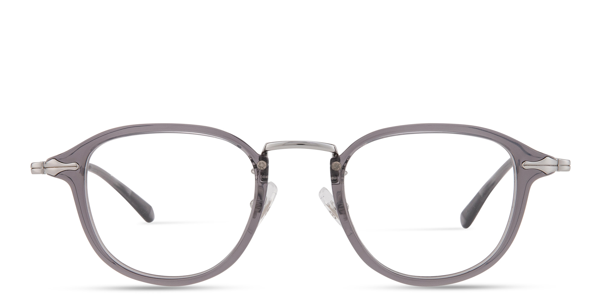 MONTBLANC Nib Round Eyeglasses in Grey – Product Photo 1