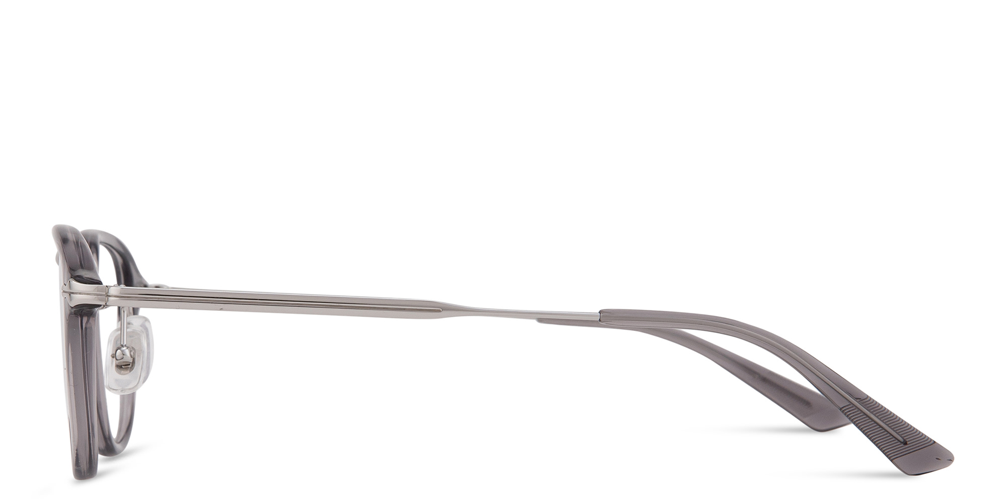 MONTBLANC Nib Round Eyeglasses in Grey – Product Photo 3