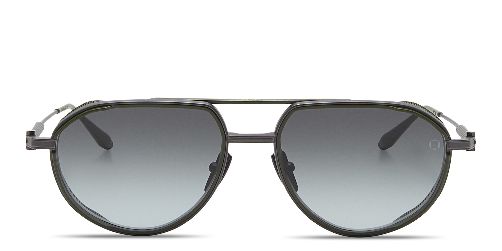 Shop AKONI Skyracer Unisex Aviator Sunglasses in Black online.