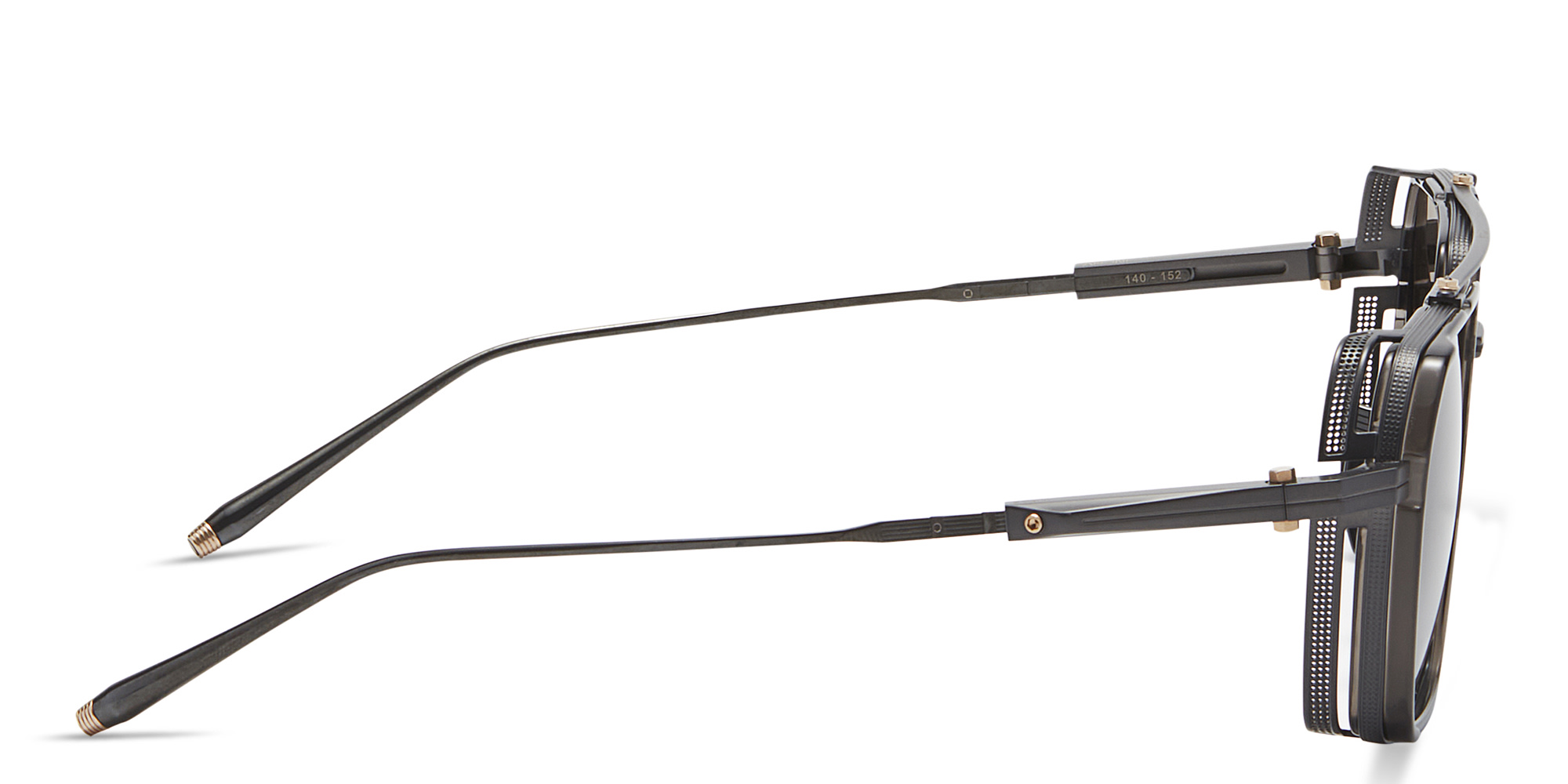 نظارات شمسية تيروس طراز أفياتور للجنسين من آكوني بلون أسود - صورة المنتج 3