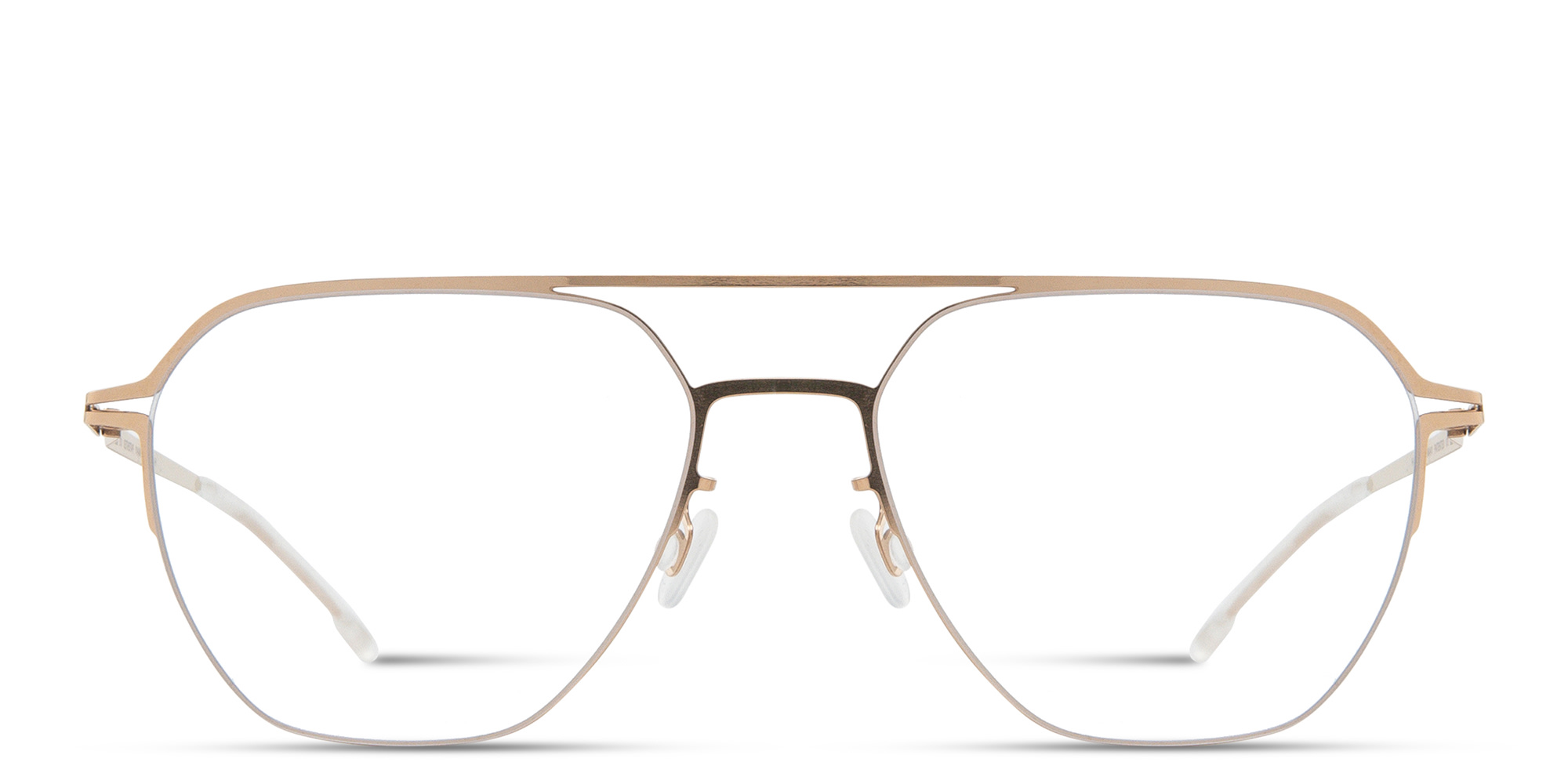 Shop MYKITA Imba Unisex Aviator Eyeglasses in Gold online.