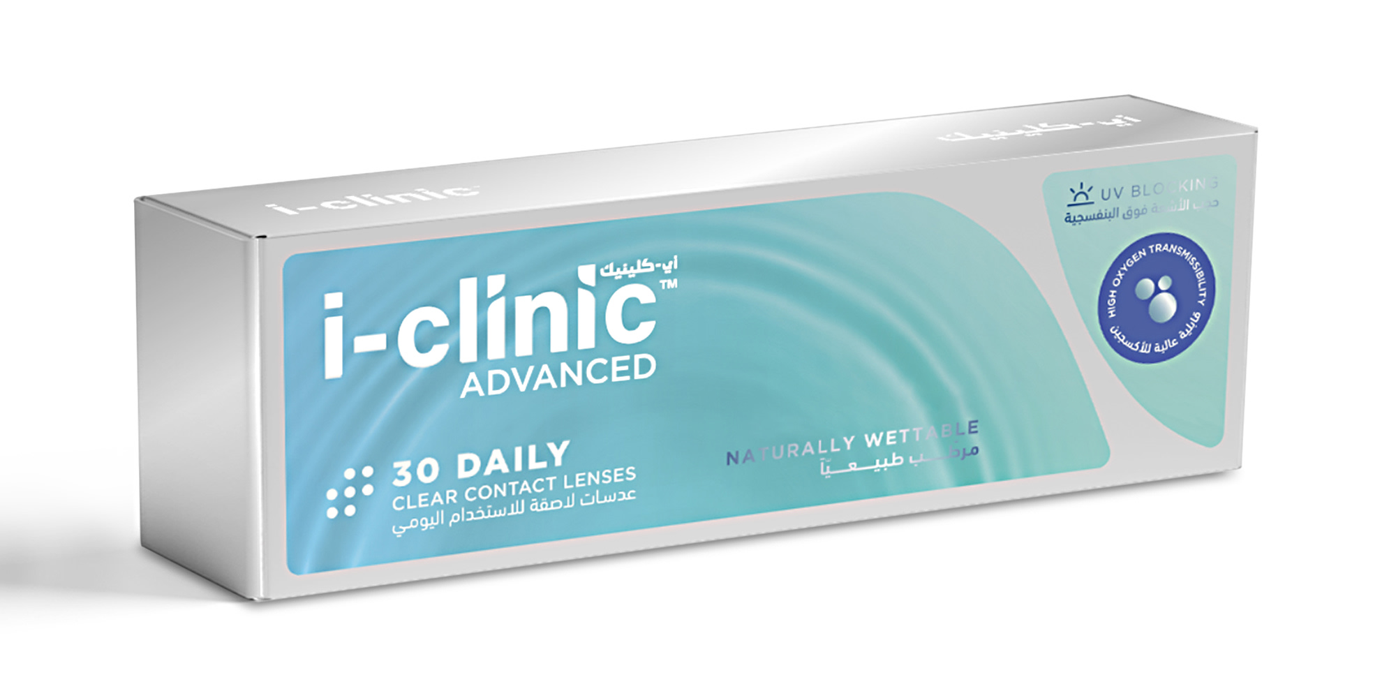 Shop i-clinic ADVANCED Clear Contact Lenses - Pack of 30 online.