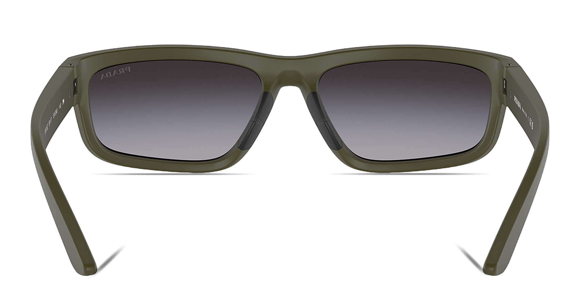 Prada Linea Rossa Rectangle Sunglasses in Green – Product Photo 4