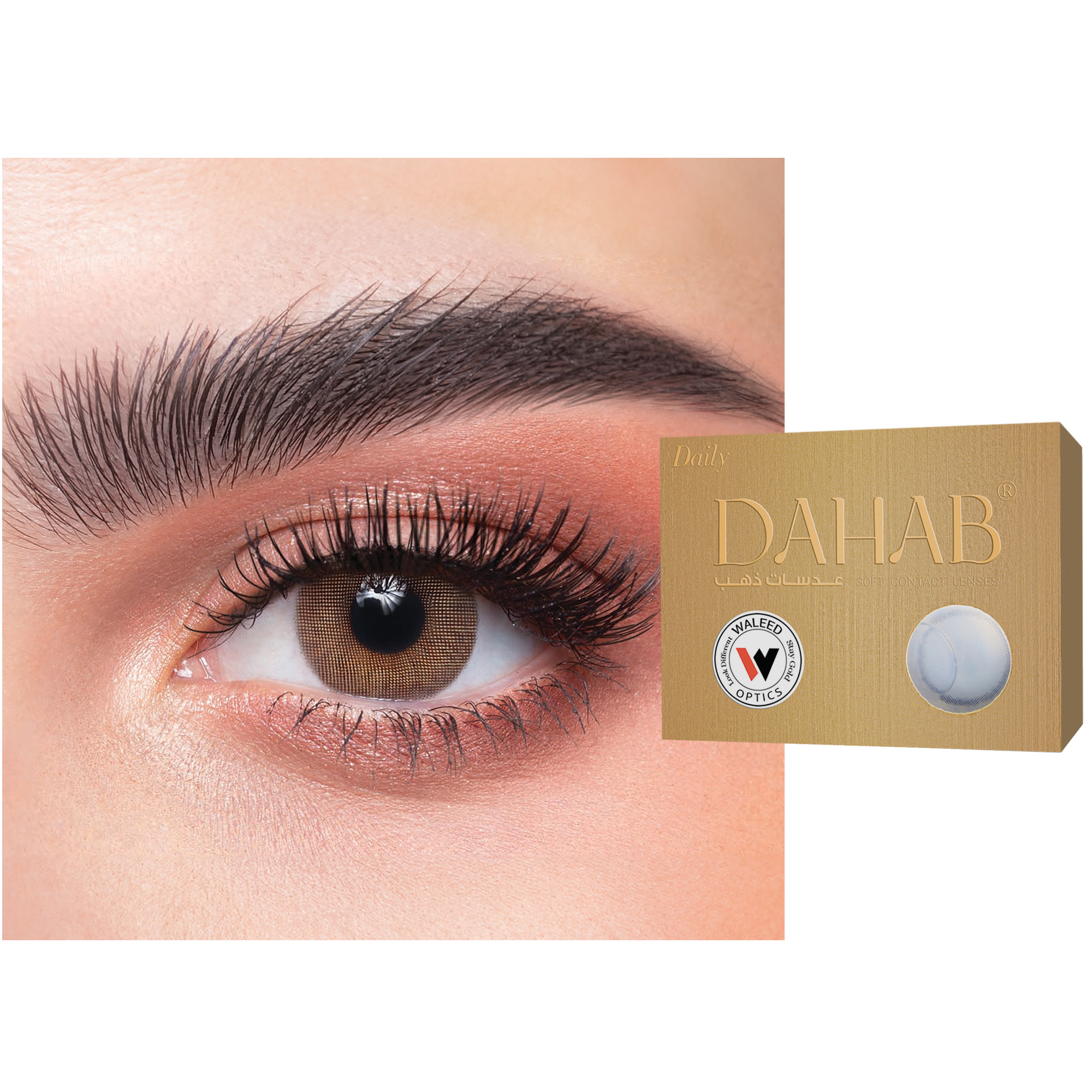 Shop DAHAB 1-Day Color Contact Lenses - Cat Eye online.
