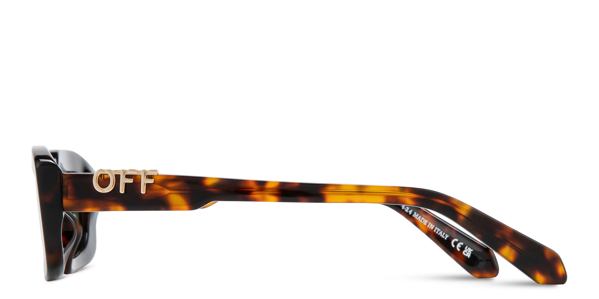 Shop OFF WHITE Renton Unisex Rectangle Sunglasses in Havana online.