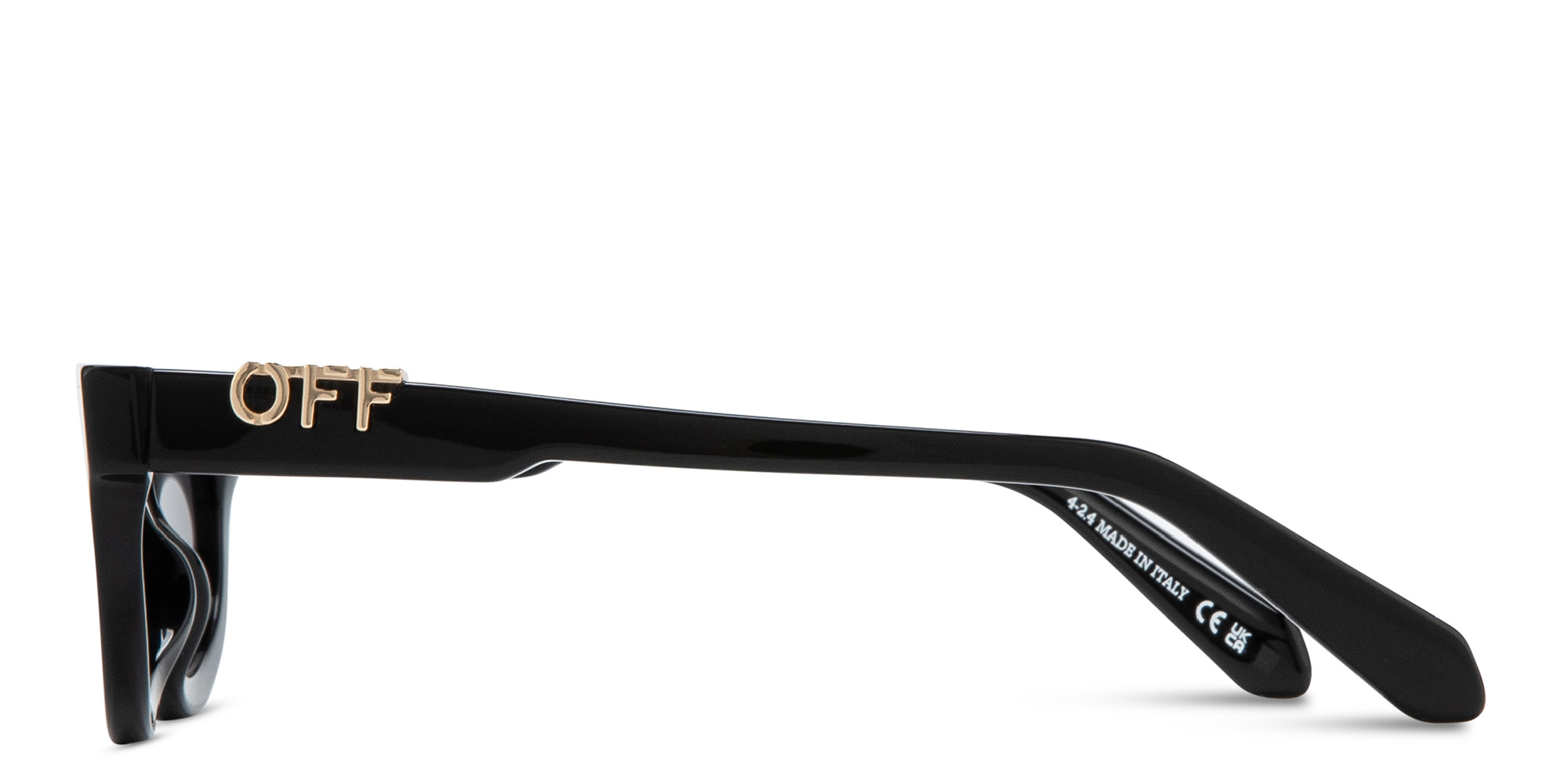 OFF WHITE Sparks Unisex Cat-Eye Sunglasses in Black – Product Photo 4