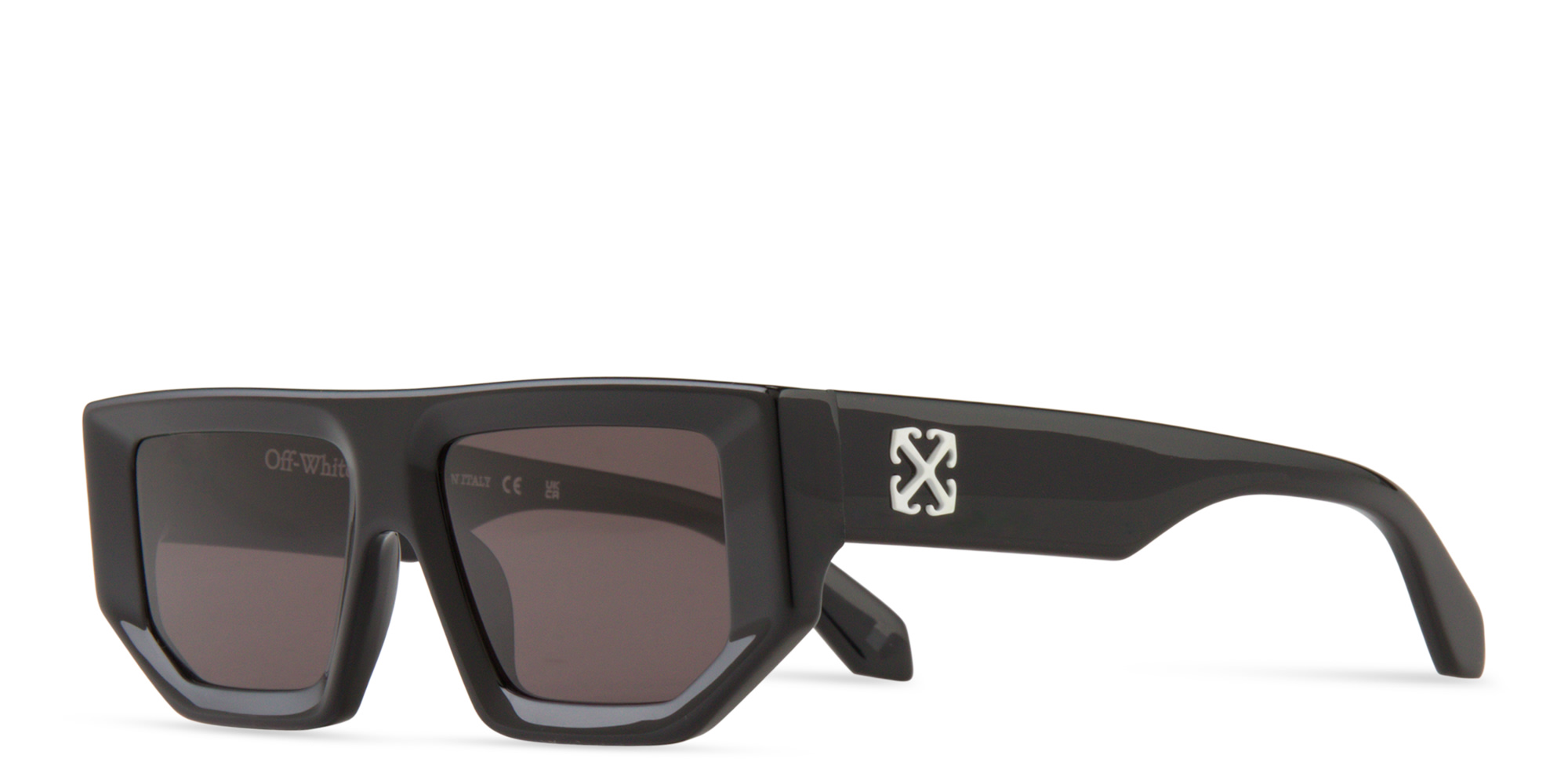 Shop OFF WHITE Vancouver Unisex Square Sunglasses in Black online.