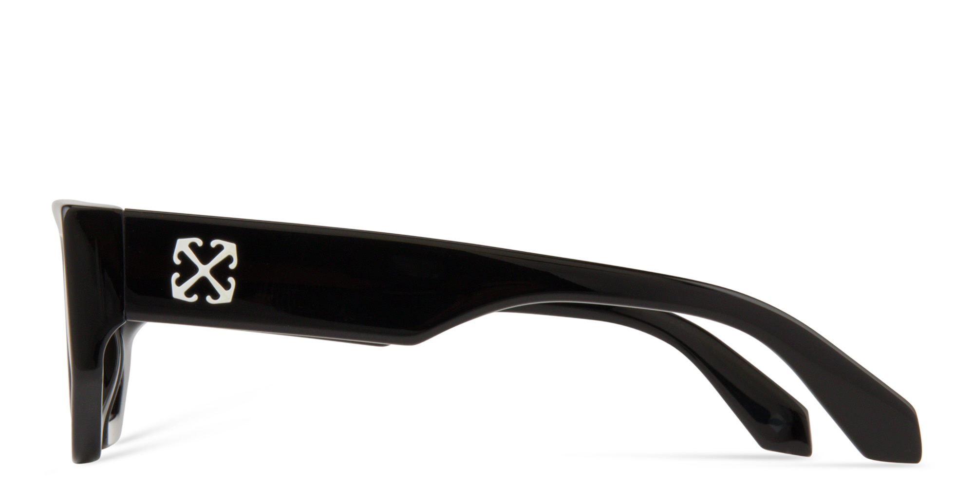 Shop OFF WHITE Vancouver Unisex Square Sunglasses in Black online.