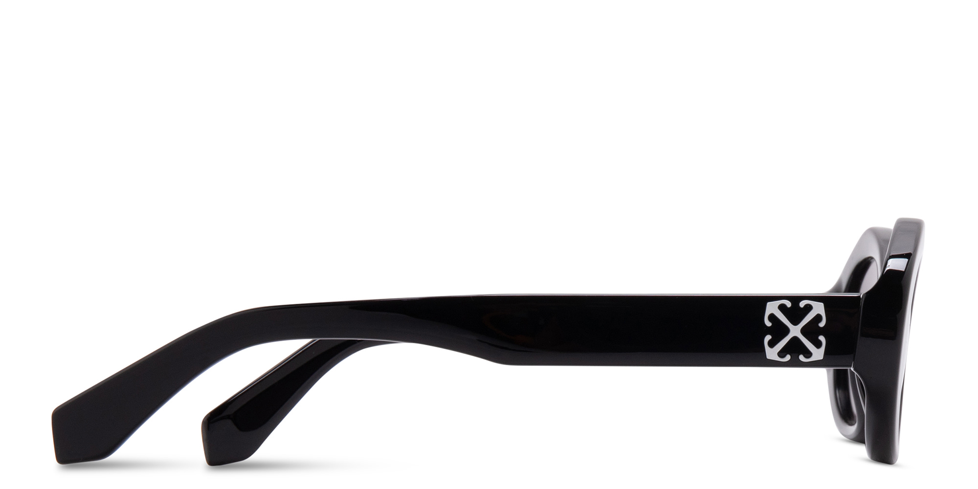 OFF WHITE Edison Unisex Oval Sunglasses in Black – Product Photo 3