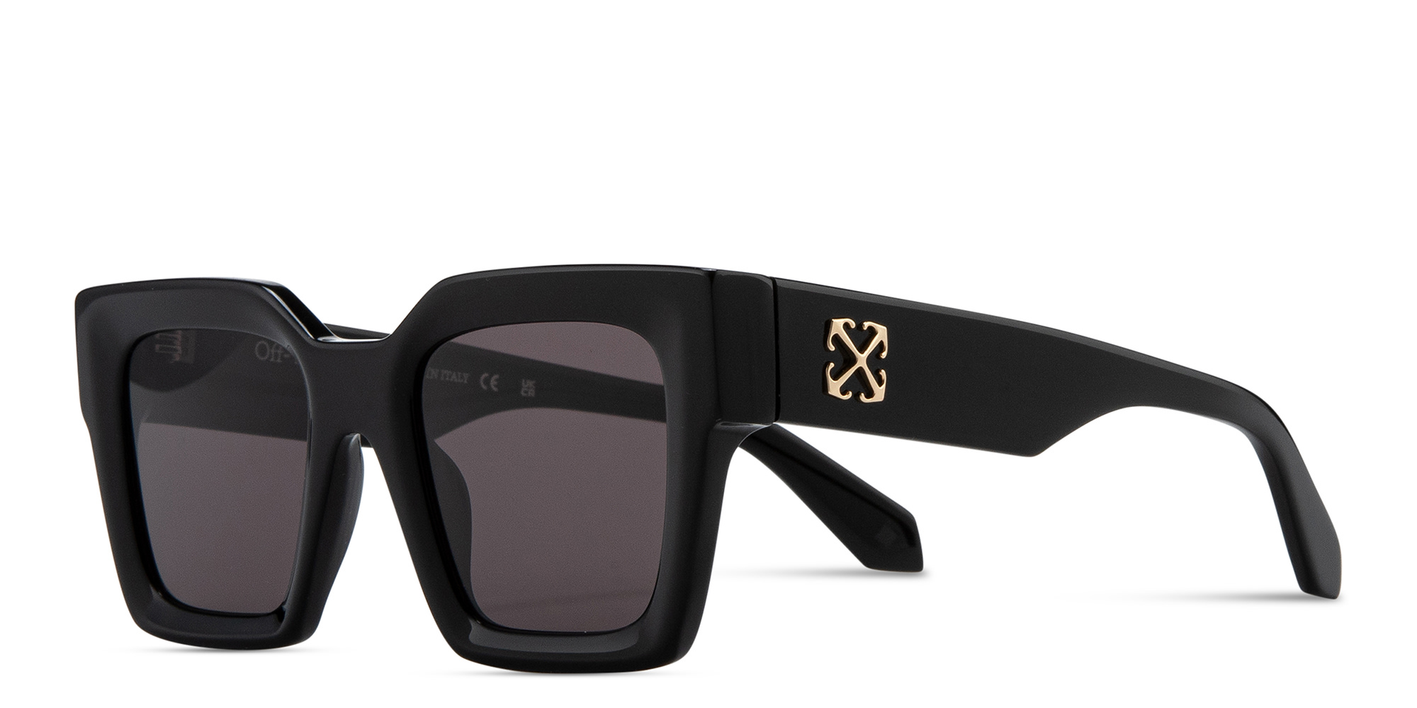 Shop OFF WHITE Jackson Unisex Square Sunglasses in Black online.