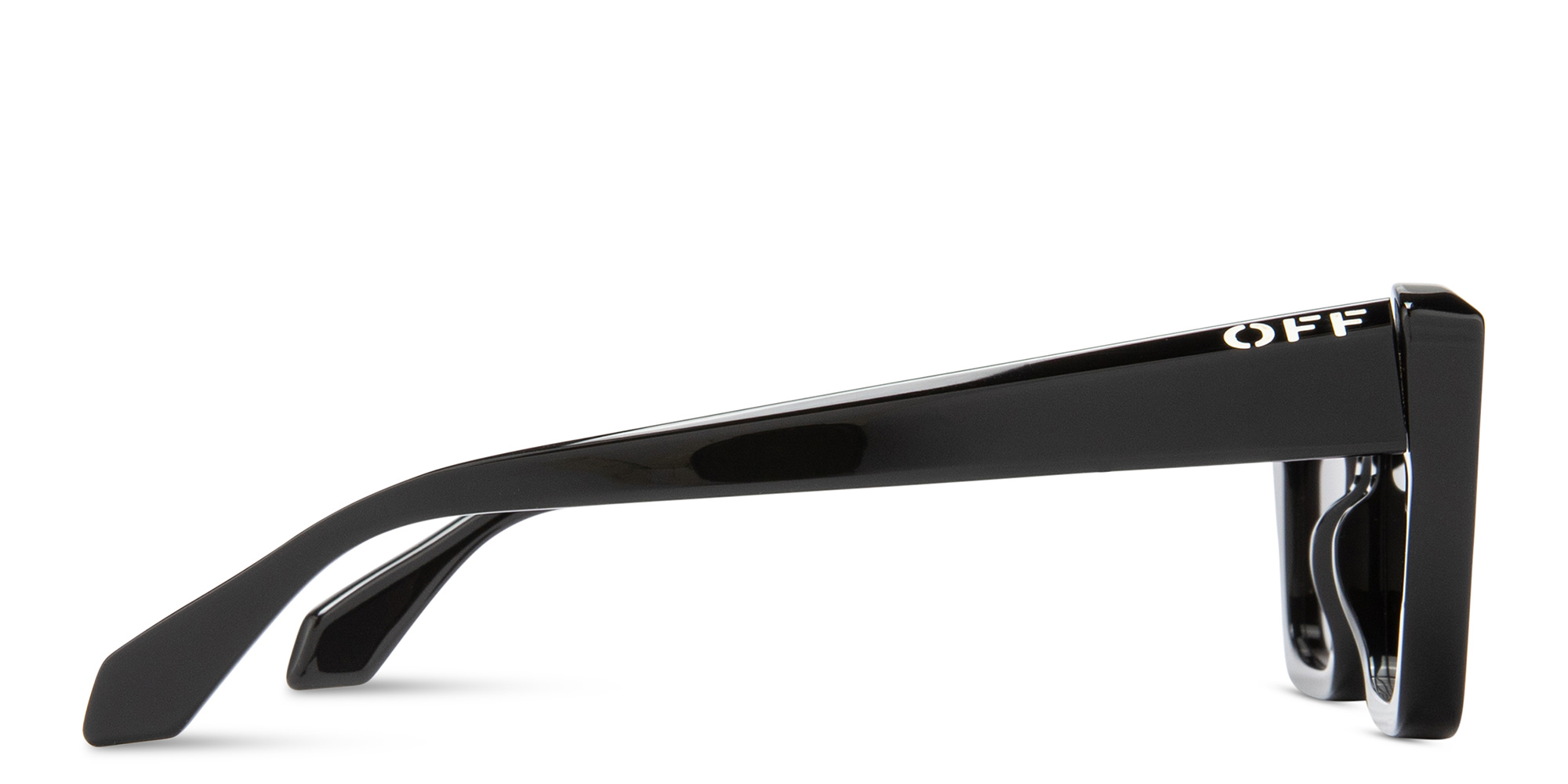 Shop OFF WHITE Hampton Unisex Square Sunglasses in Black online.