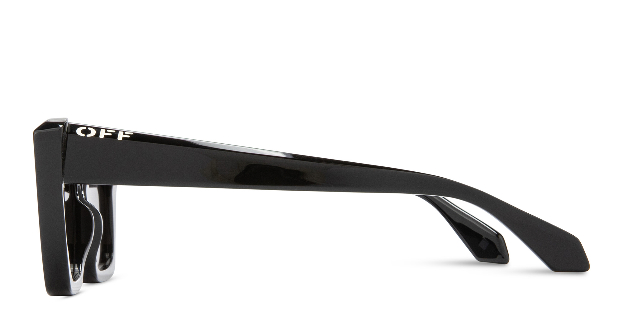 Shop OFF WHITE Hampton Unisex Square Sunglasses in Black online.