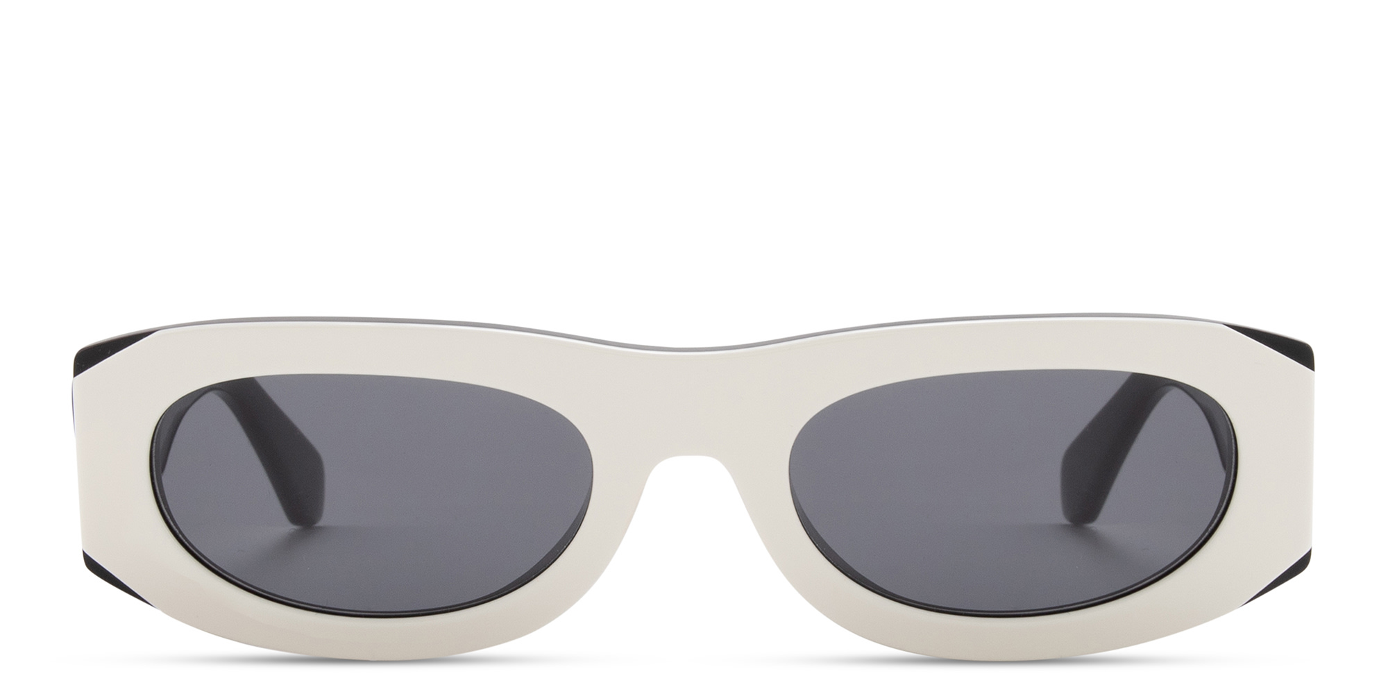 OFF WHITE Orlando Unisex Oval Sunglasses in White – Product Photo 1