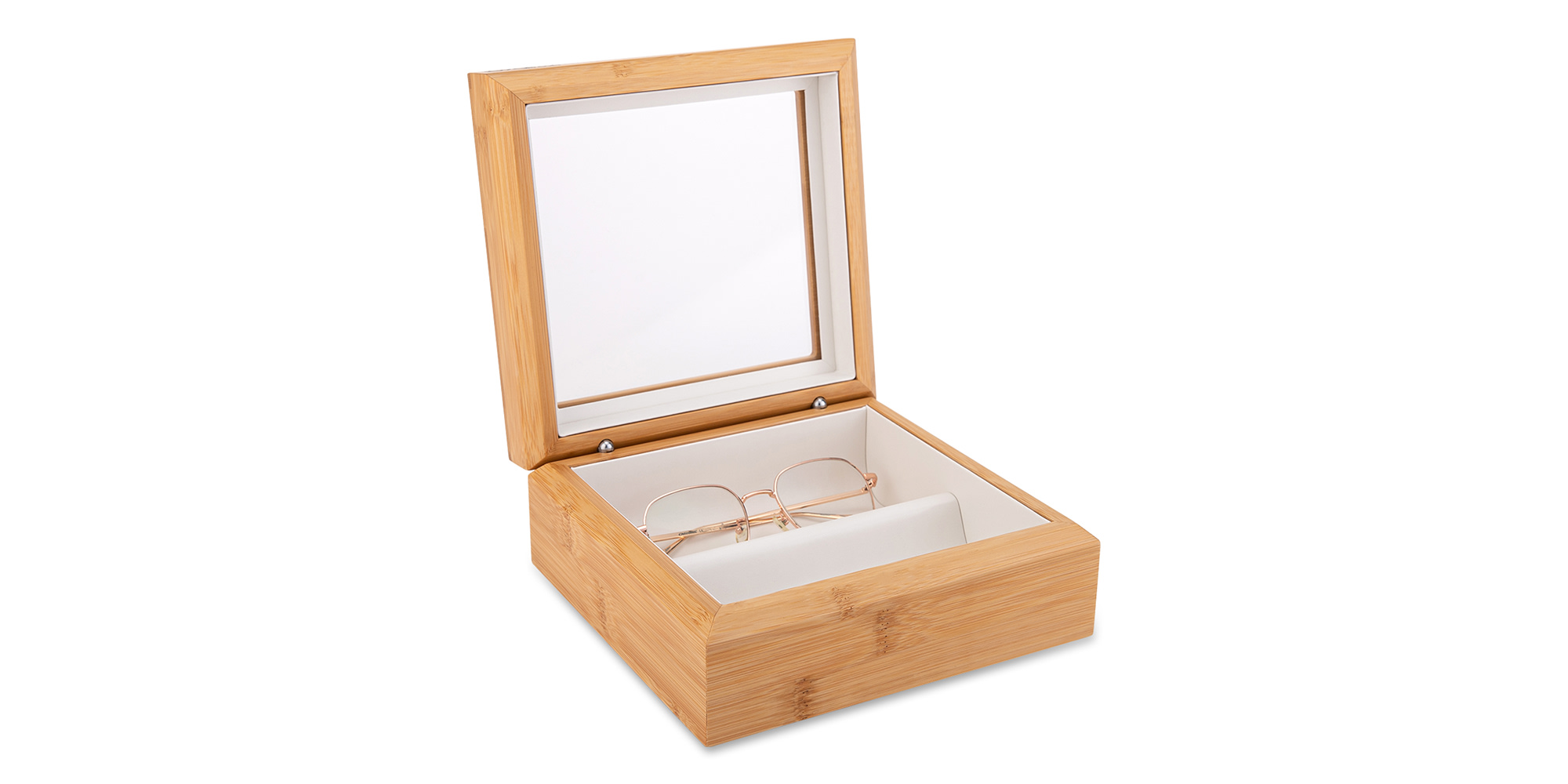 Shop OYOBOX Bamboo Mini Unisex Glasses Case online.