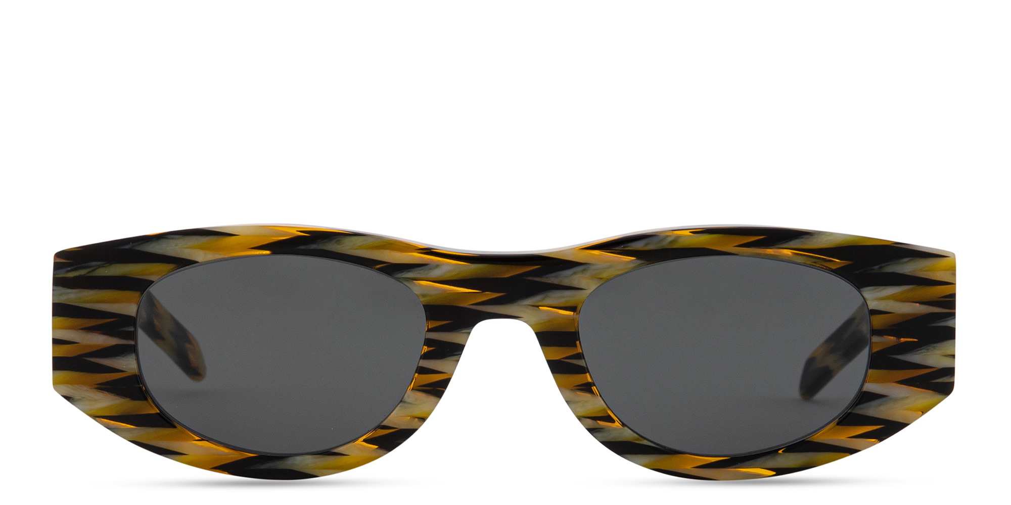 THIERRY LASRY Mastermindy Unisex Oval Sunglasses in Yellow – Product Photo 1