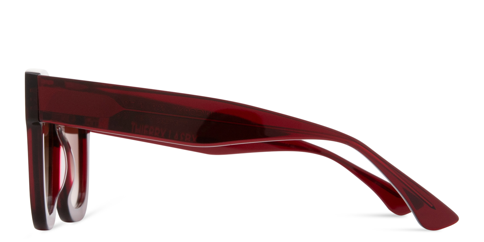 تسوق نظارات شمسية يونيكورني بإطار مستطيل كبير تييري لاسري بلون أحمر أونلاين.