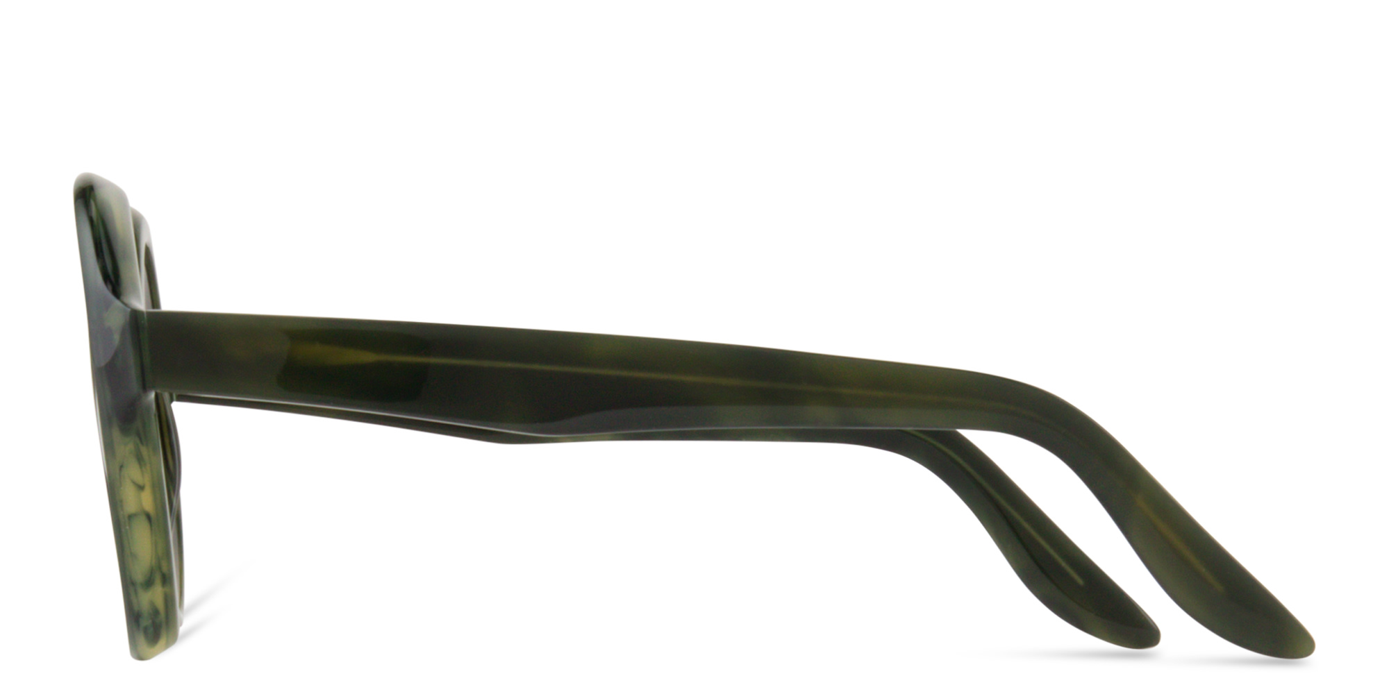 Shop LAPIMA Carlota Oversized Round Sunglasses in Green online.