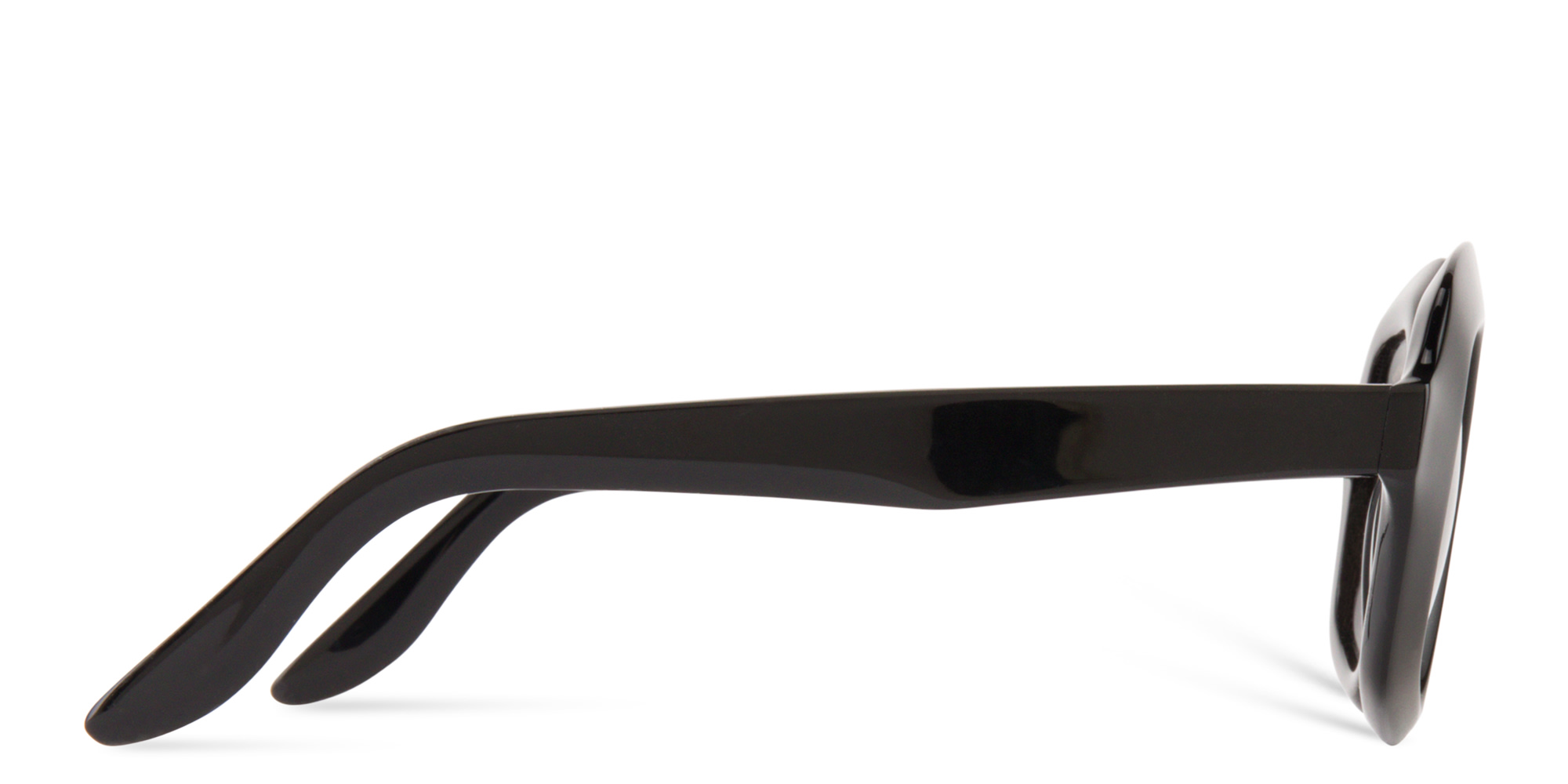 Shop LAPIMA Cecilia Irregular Sunglasses in Black online.