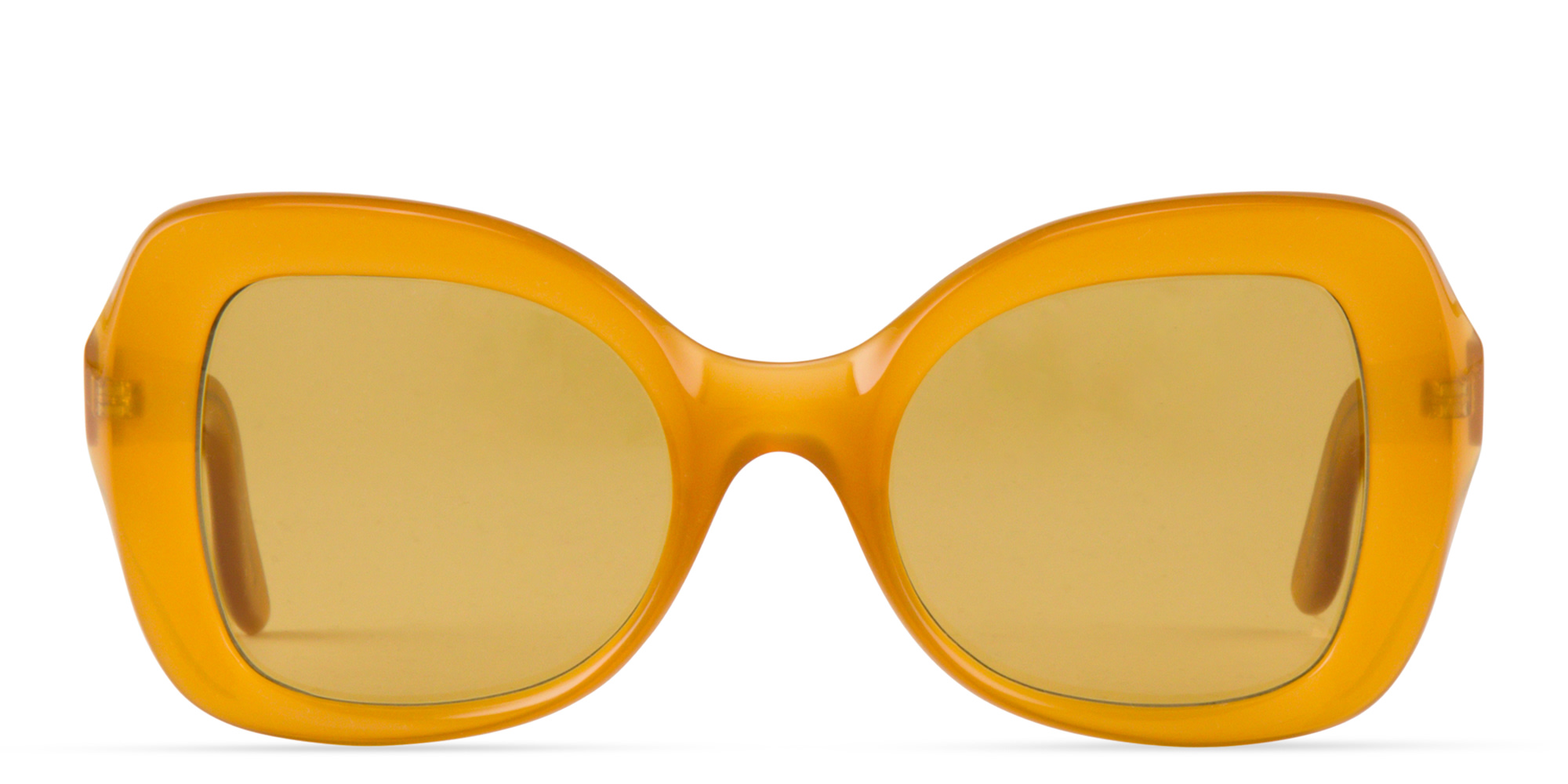 Shop LAPIMA Isabel Square Sunglasses in Yellow online.