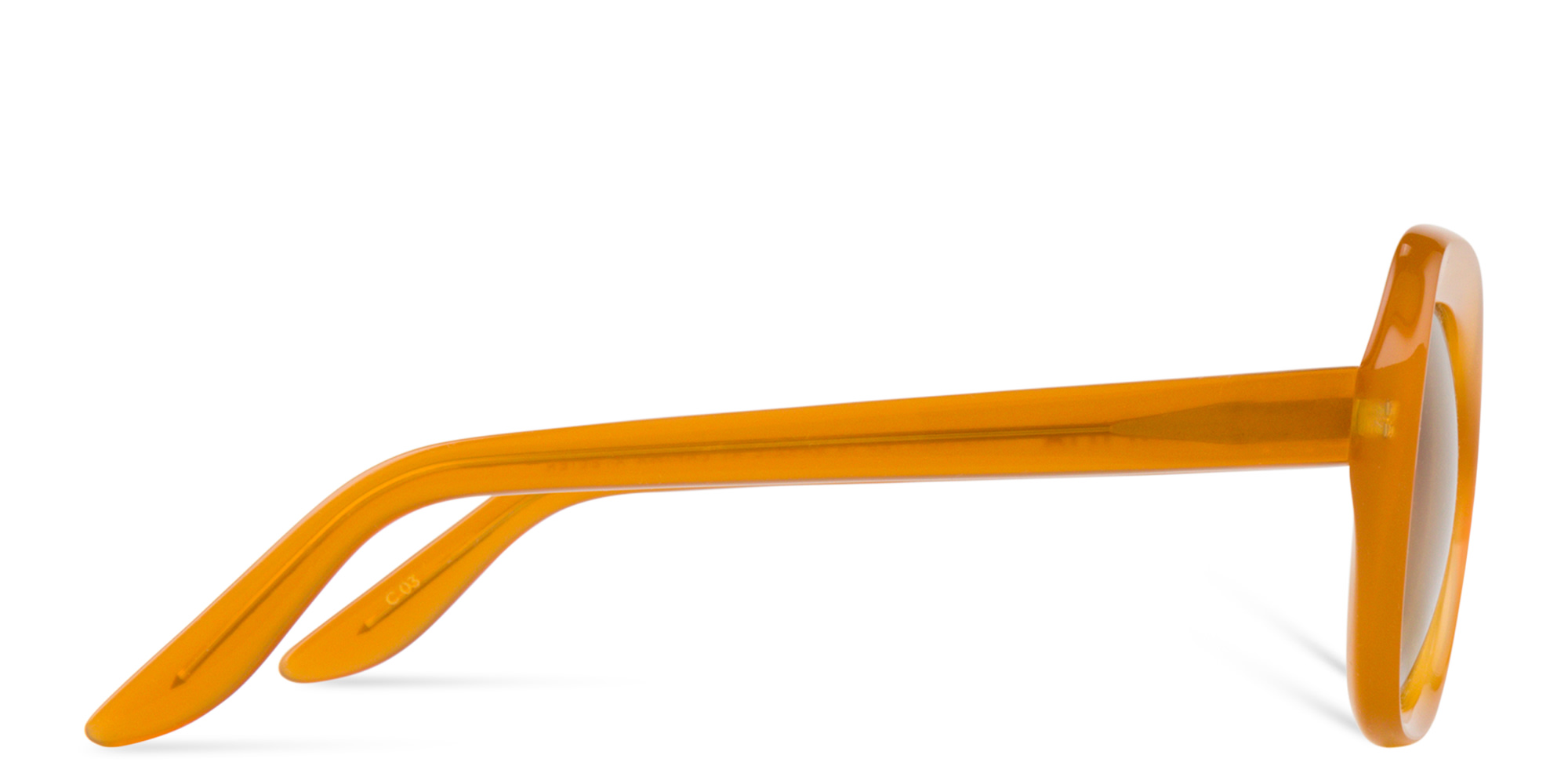 Shop LAPIMA Isabel Square Sunglasses in Yellow online.