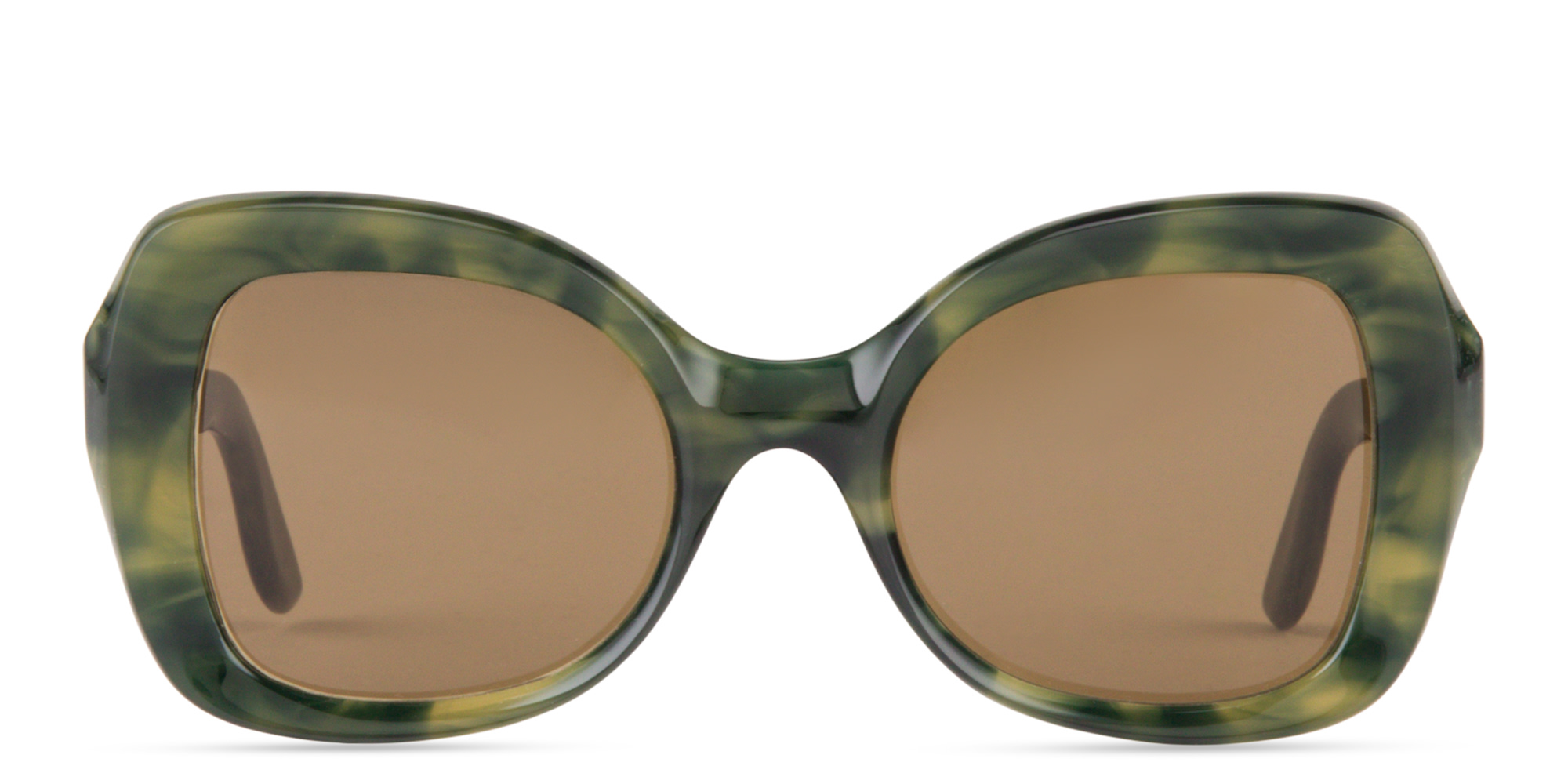 Shop LAPIMA Isabel Square Sunglasses in Green online.
