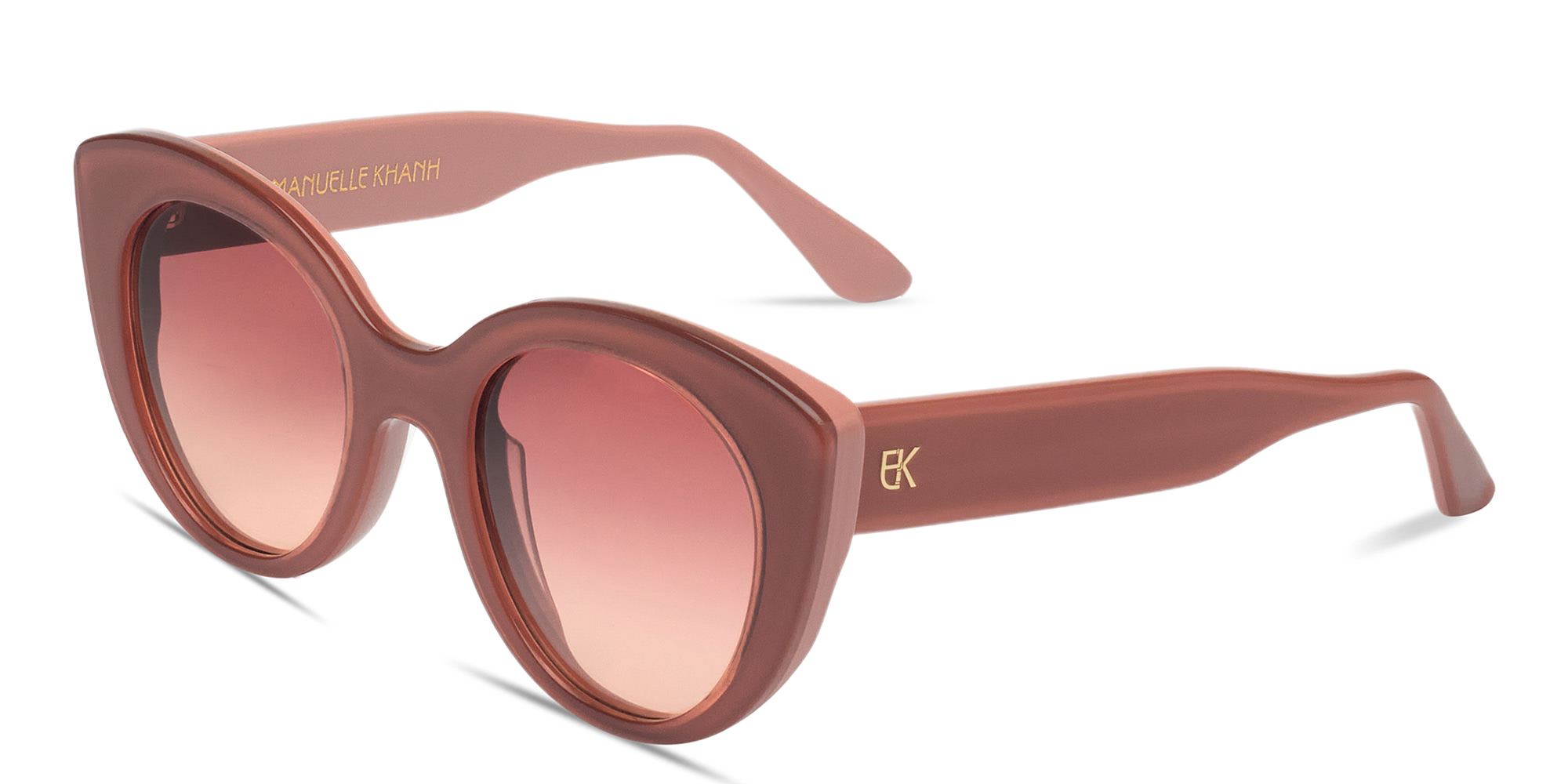 Emmanuelle Khanh Portia Cat-Eye Sunglasses in Havana – Product Photo 2