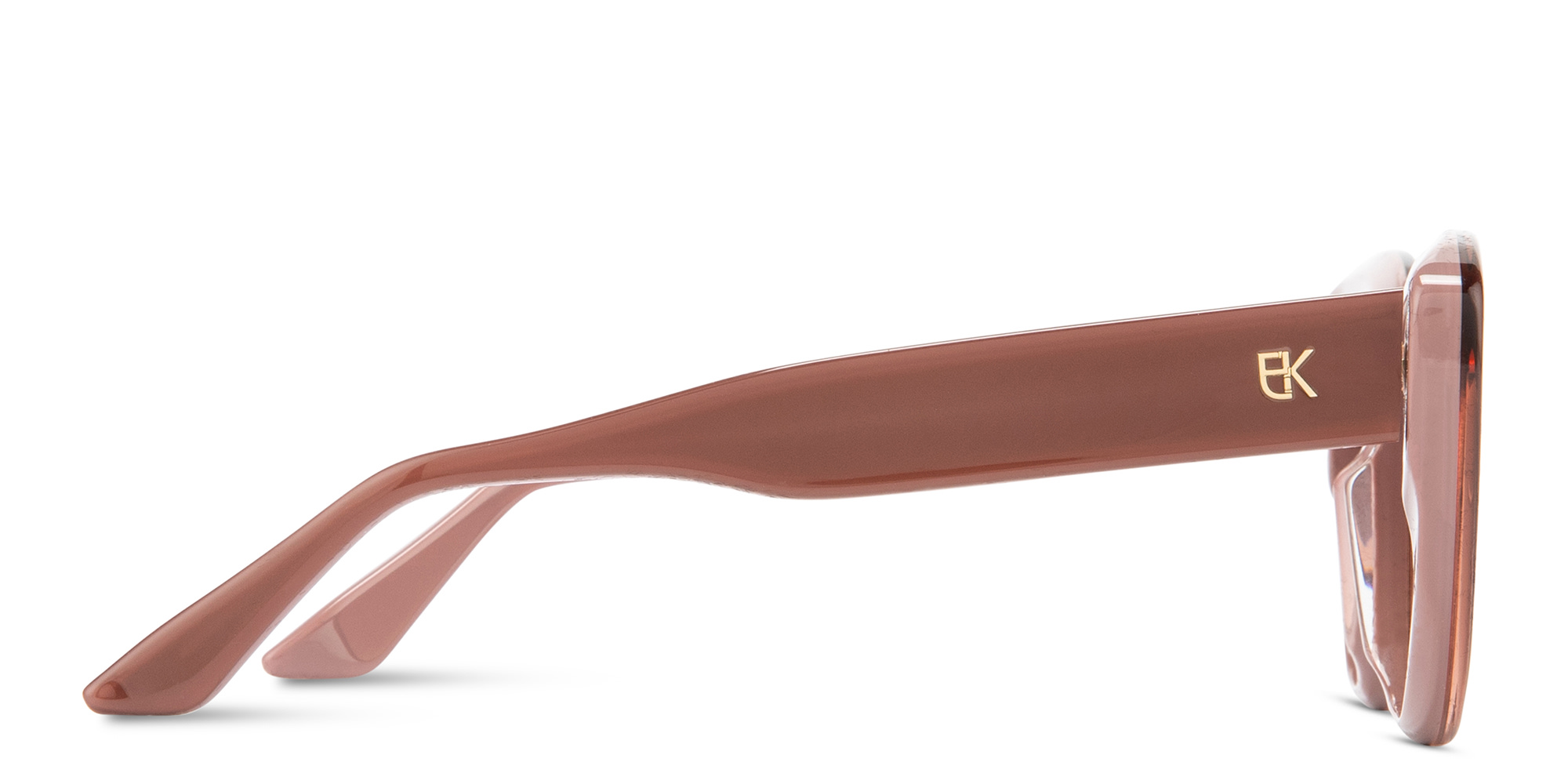 Shop Emmanuelle Khanh Portia Cat-Eye Sunglasses in Havana online.