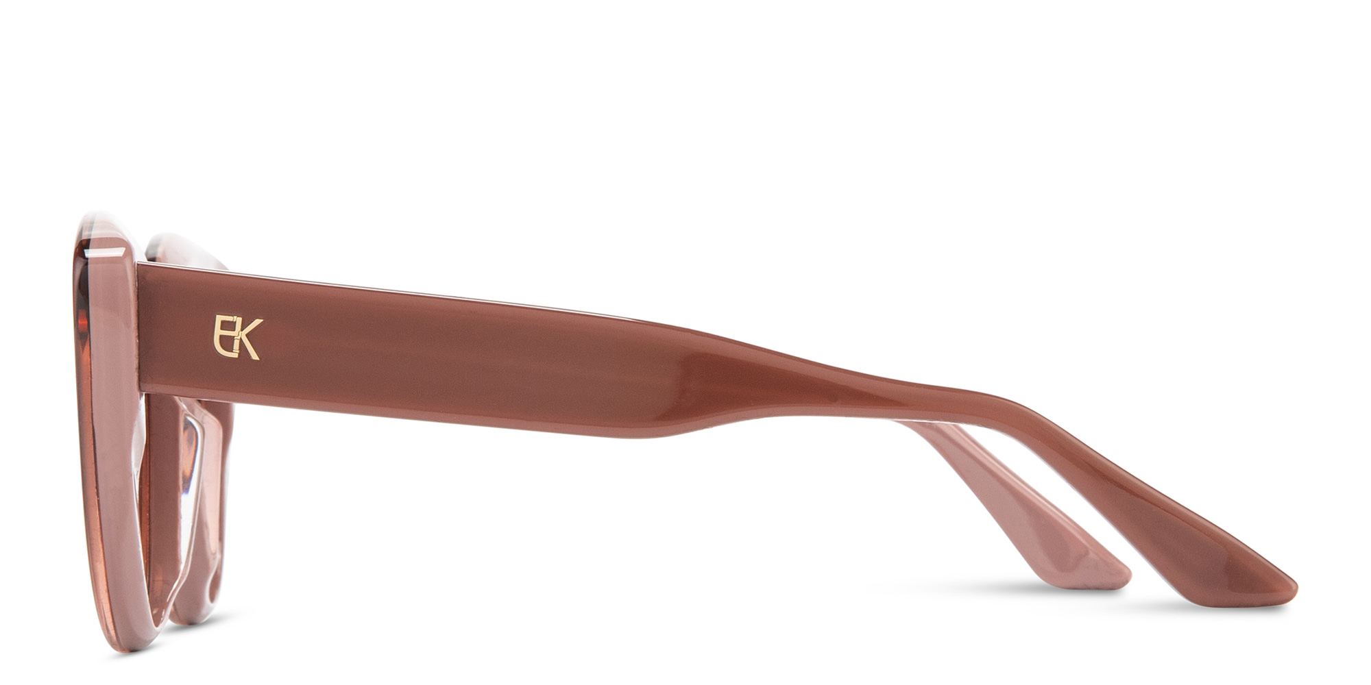 Shop Emmanuelle Khanh Portia Cat-Eye Sunglasses in Havana online.