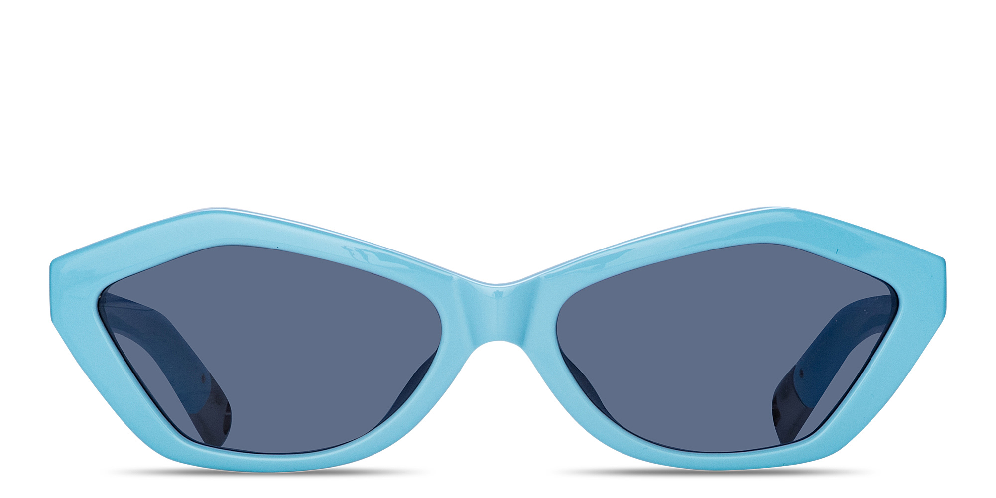 JACQUEMUS Bambino Irregular Sunglasses in Blue – Product Photo 1