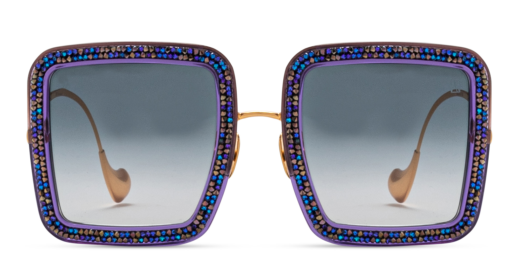 Shop ANNA KARIN KARLSSON Beaming Sky Limited Edition Oversized Square Sunglasses in Purple online.