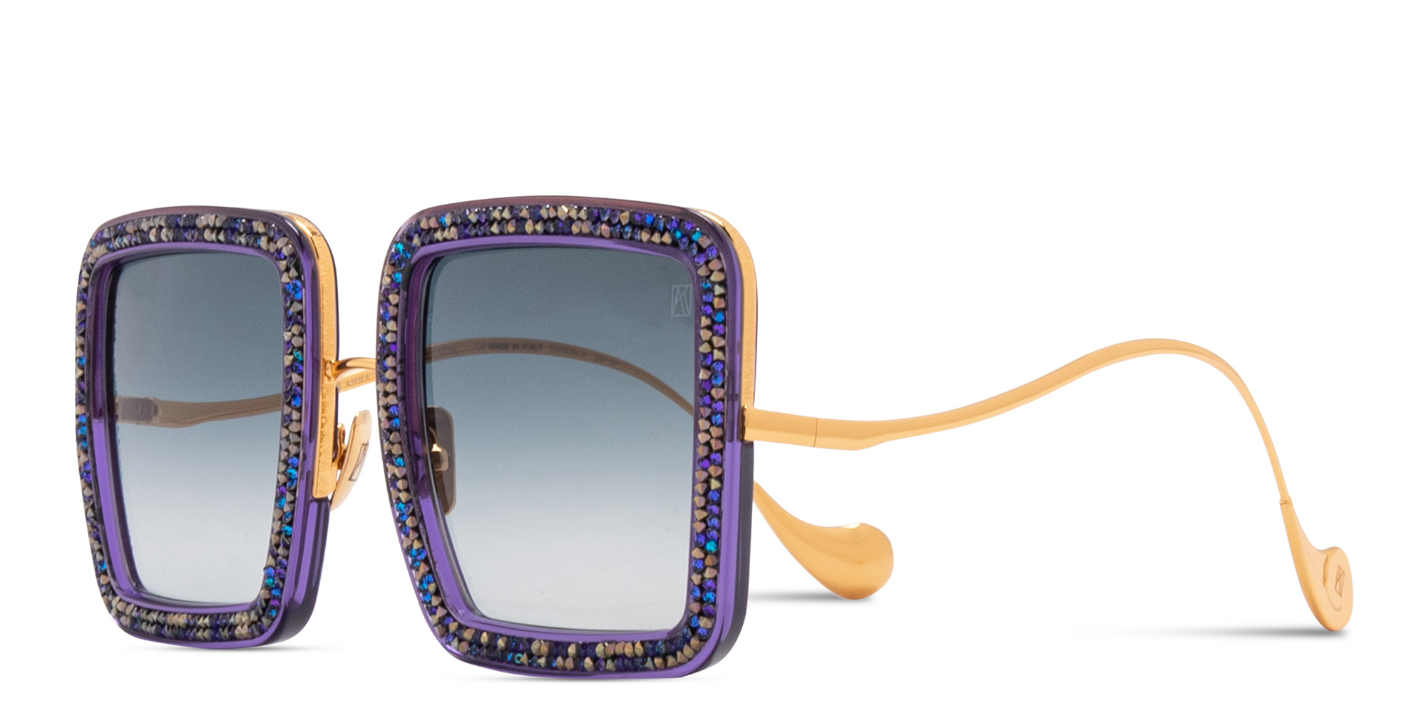 Shop ANNA KARIN KARLSSON Beaming Sky Limited Edition Oversized Square Sunglasses in Purple online.