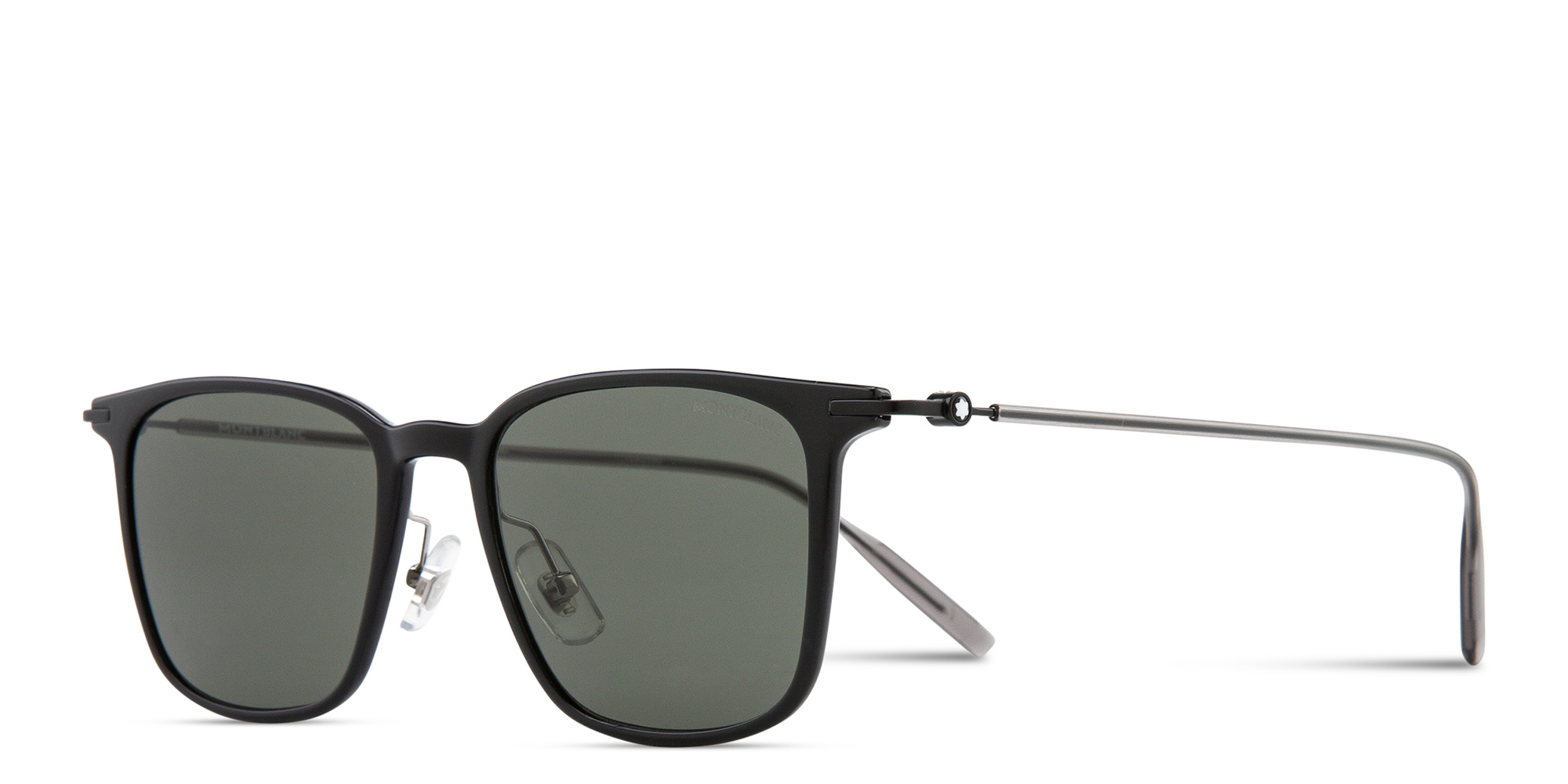 MONTBLANC Snowcap Square Sunglasses in Black – Product Photo 2
