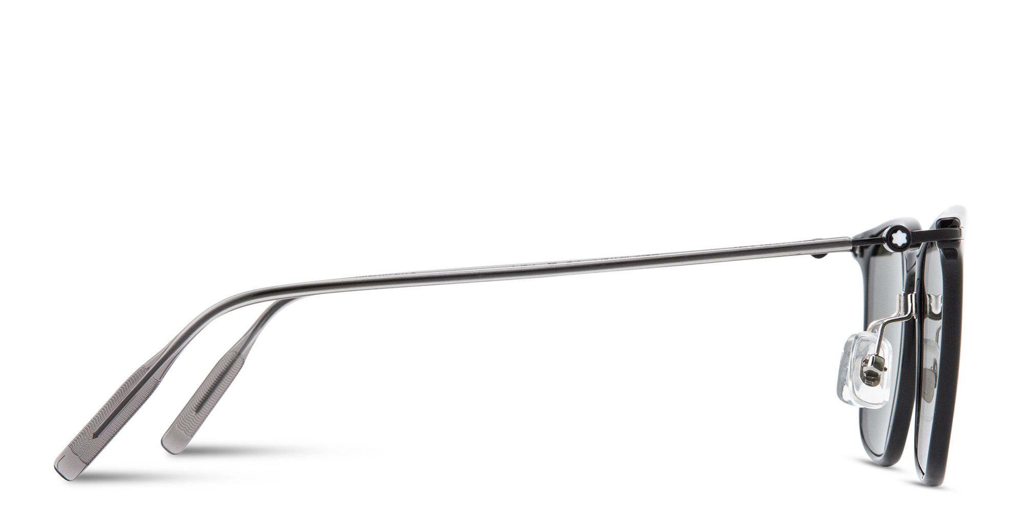 MONTBLANC Snowcap Square Sunglasses in Black – Product Photo 3