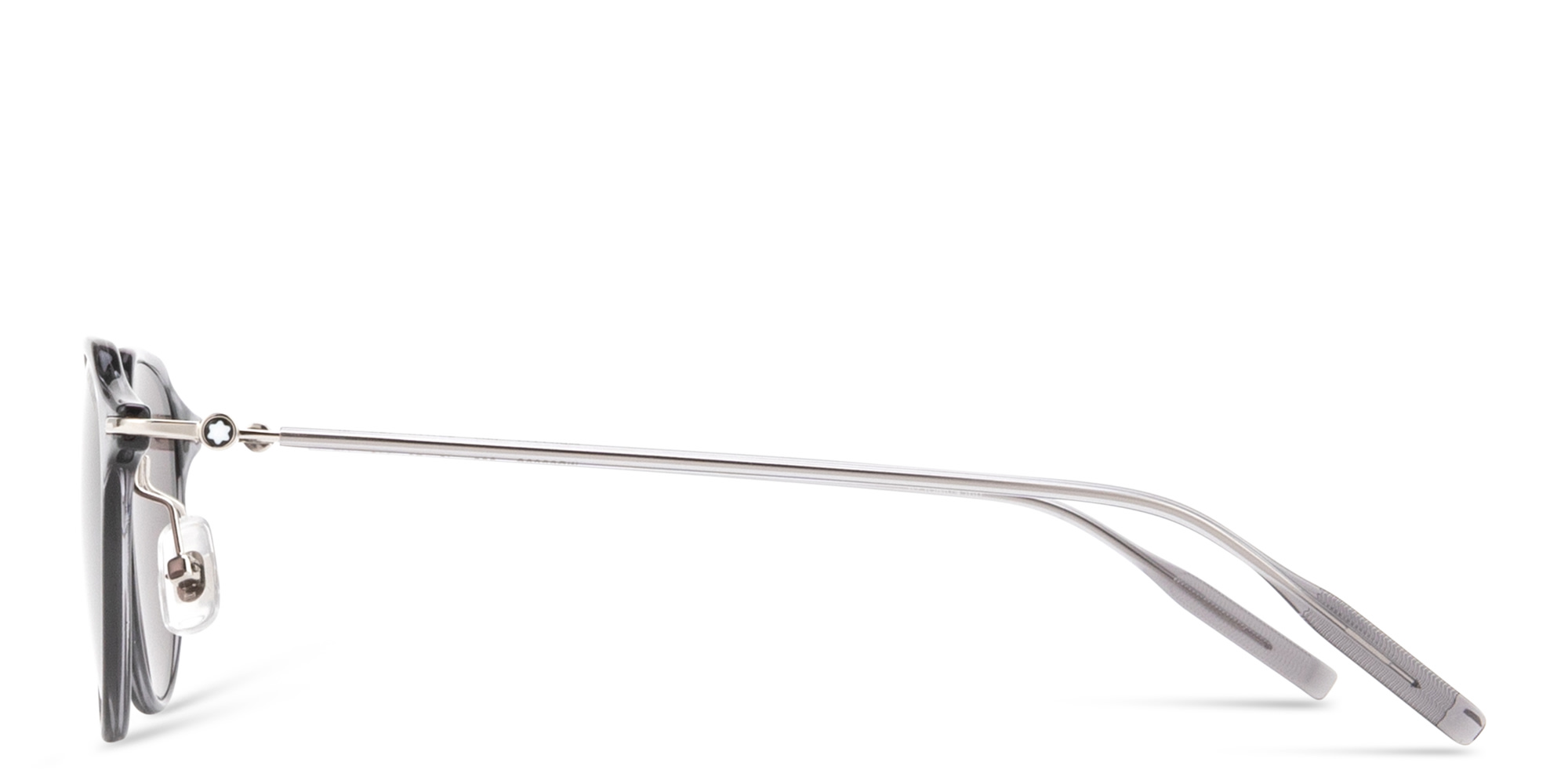 Shop MONTBLANC Snowcap Panthos Sunglasses in Grey online.