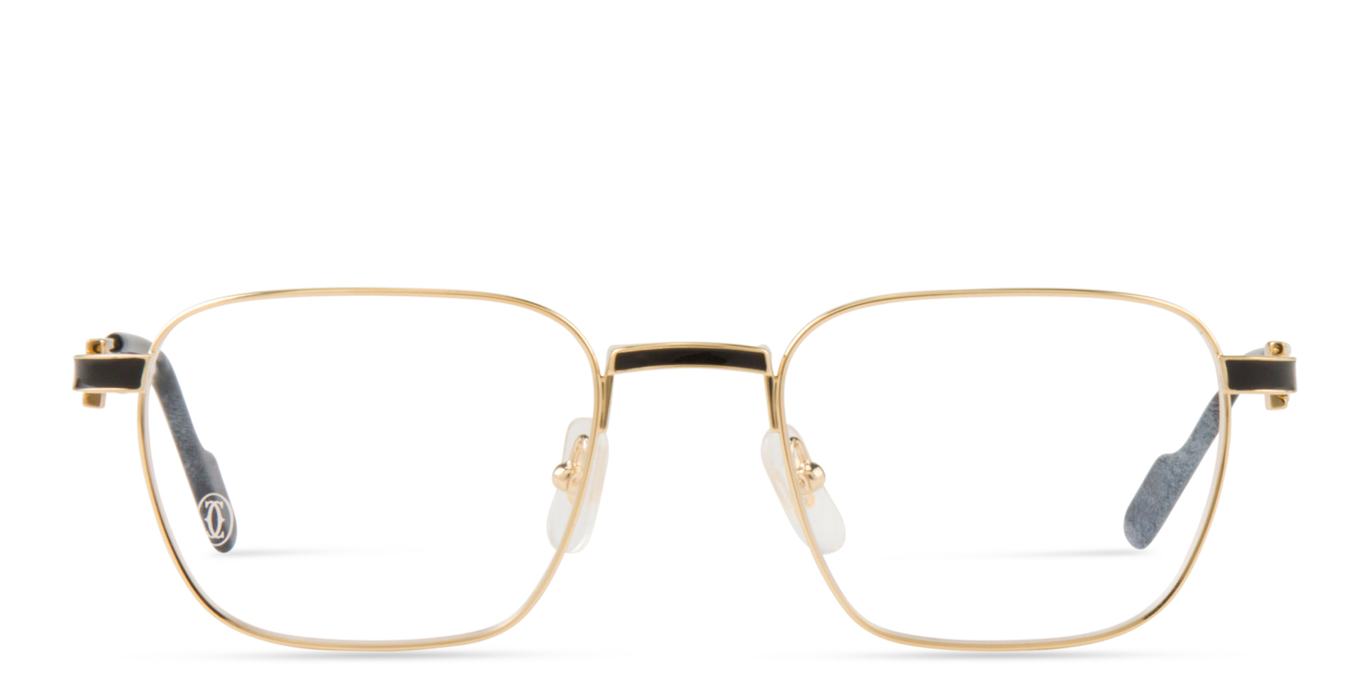 Cartier Première de Cartier Square Eyeglasses in Gold – Product Photo 1